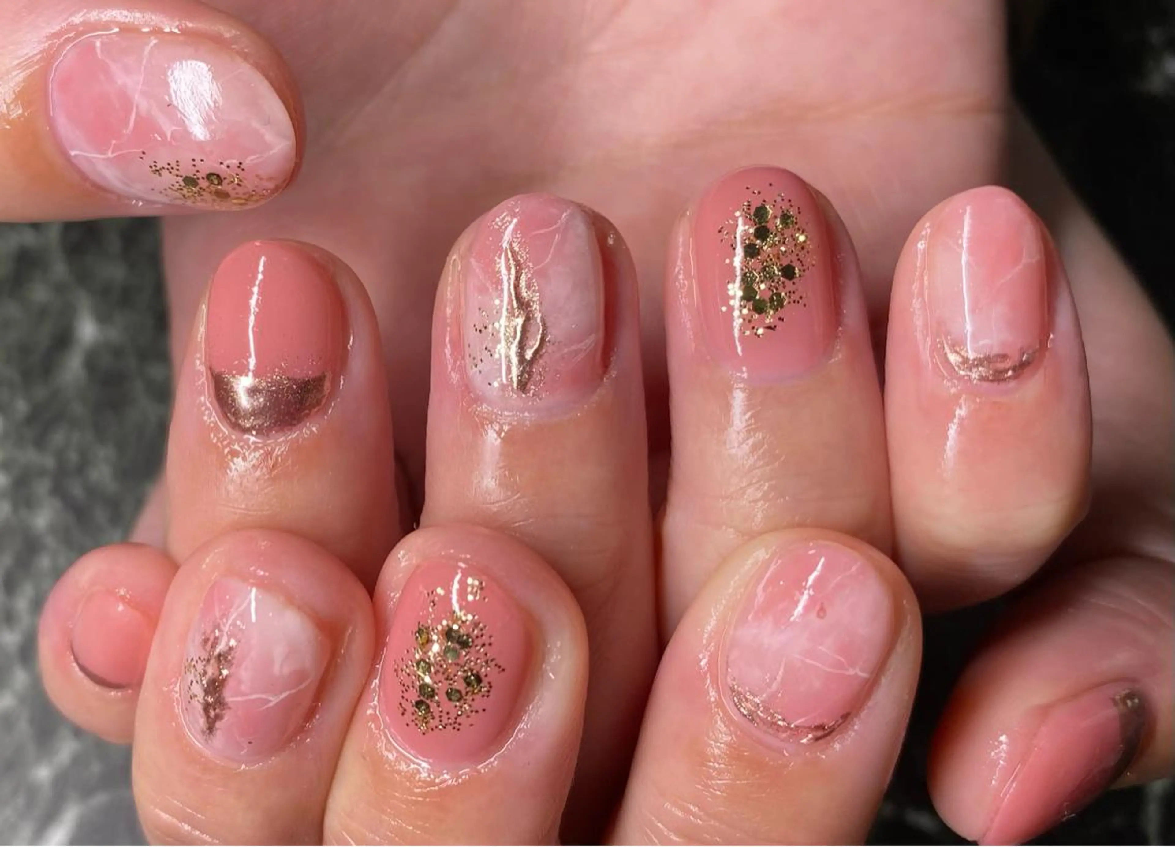 ネイル ニュアンスネイル ピンク NAIL K-PIT ネイル ケーピットのネイルデザイン