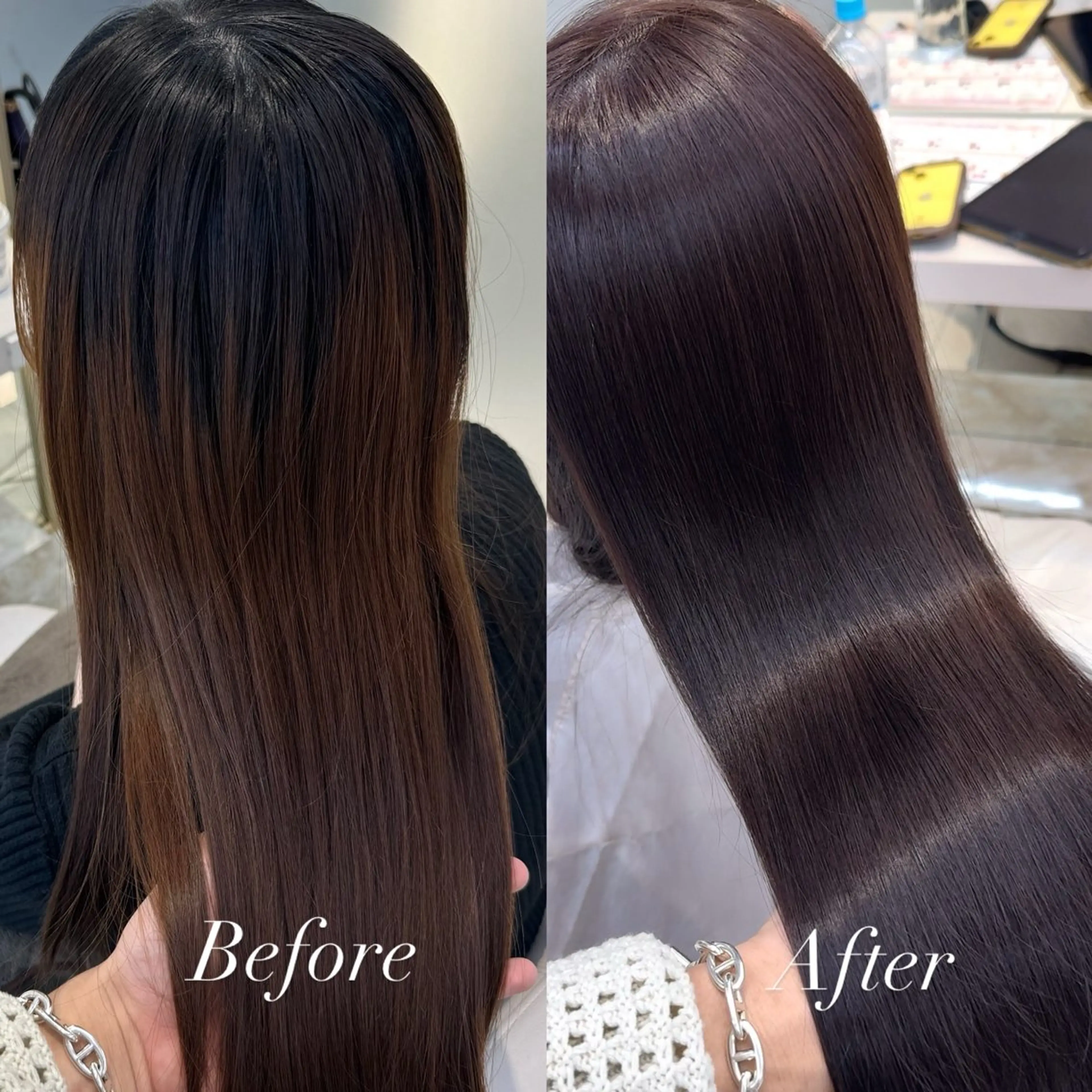 ヘアカラー トリートメント よねけん/美髪/艶髪 𝗰𝗼𝗹𝗼𝗿のヘアスタイル