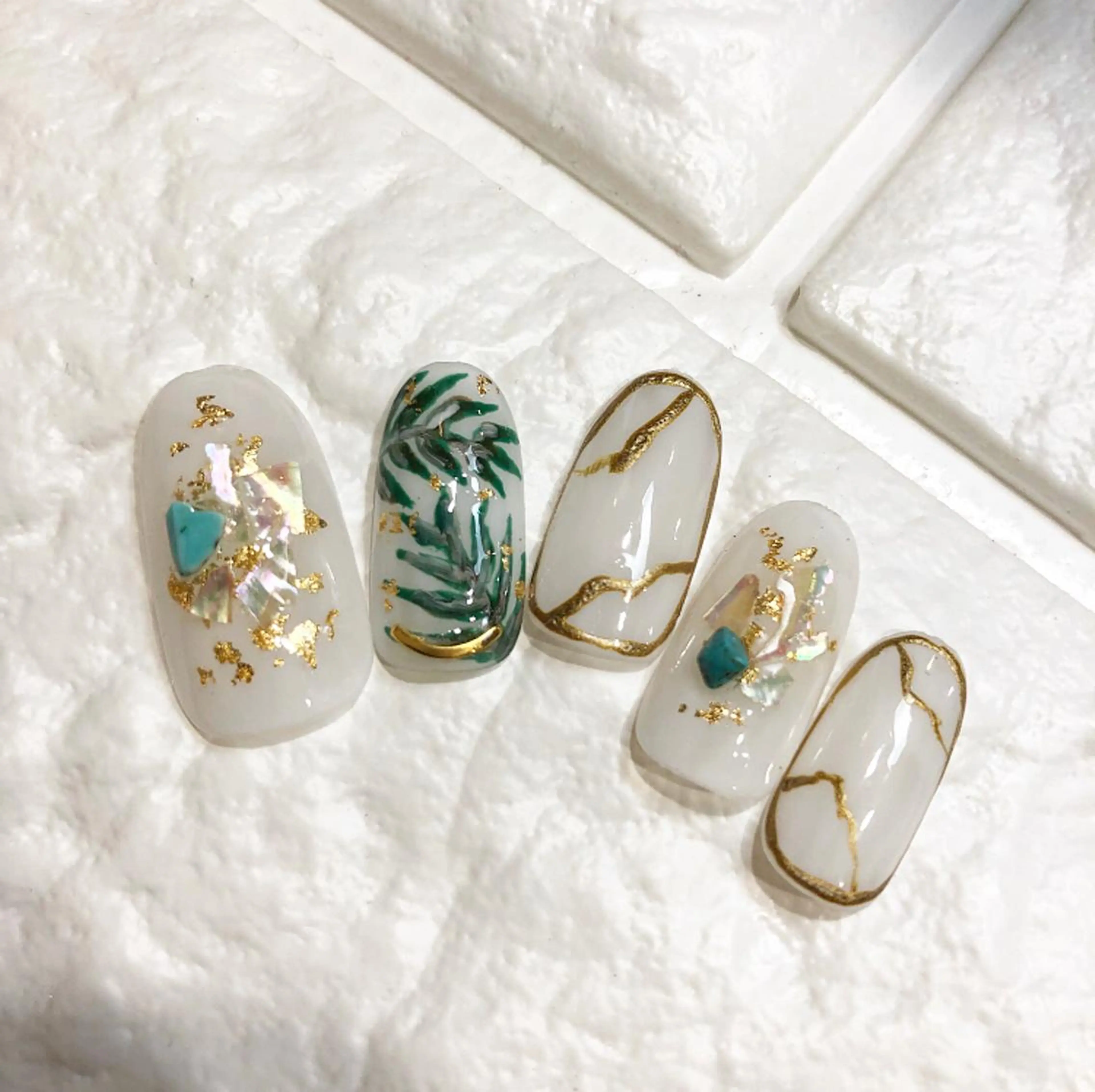 ネイル アートネイル 夏ネイル rina eye&nailのマツエク・マツパデザイン