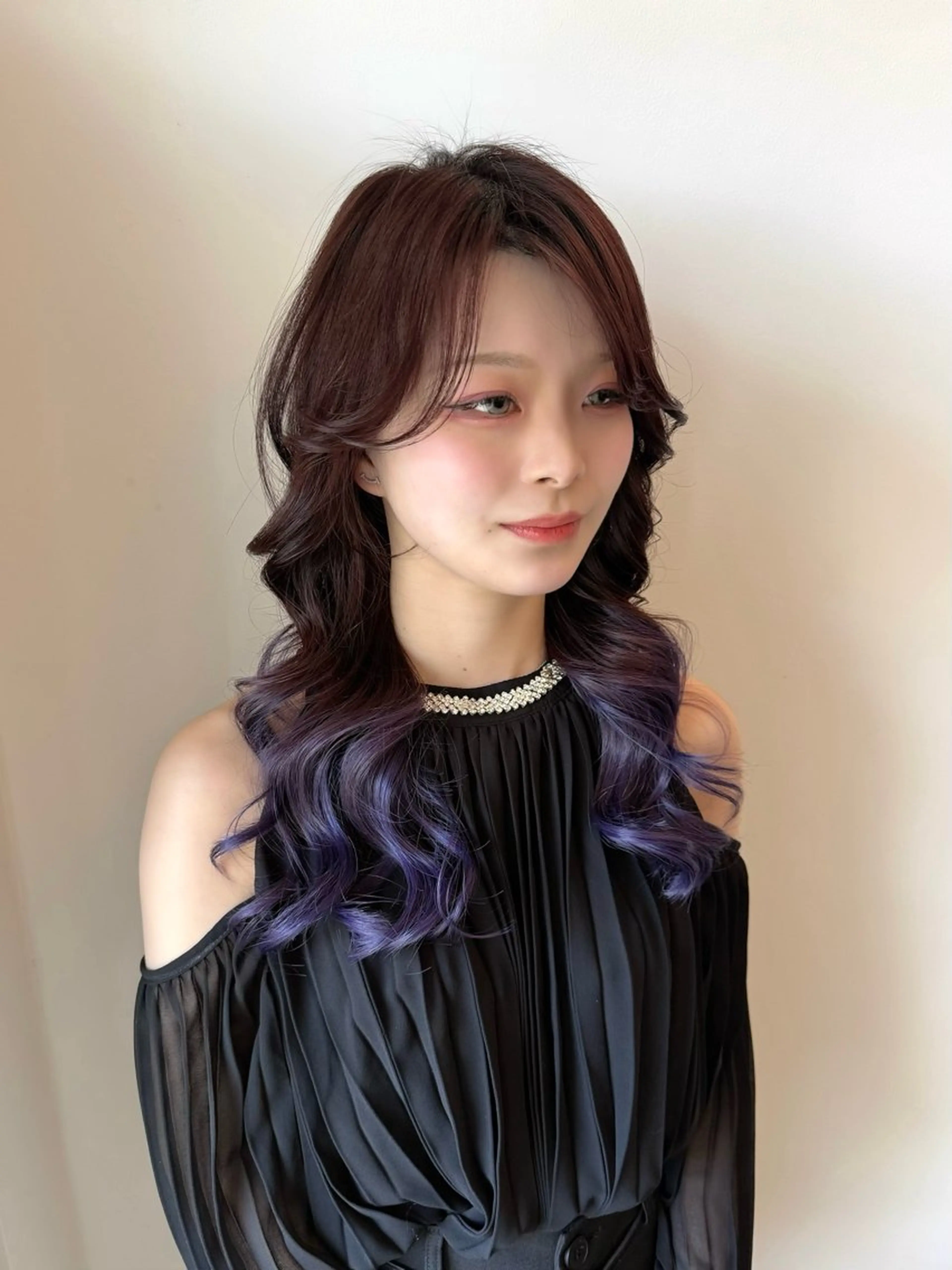 ロング カラー ラベンダーカラー カット ヘアカラー フラム所属・WATANABE MISAKIのヘアスタイル