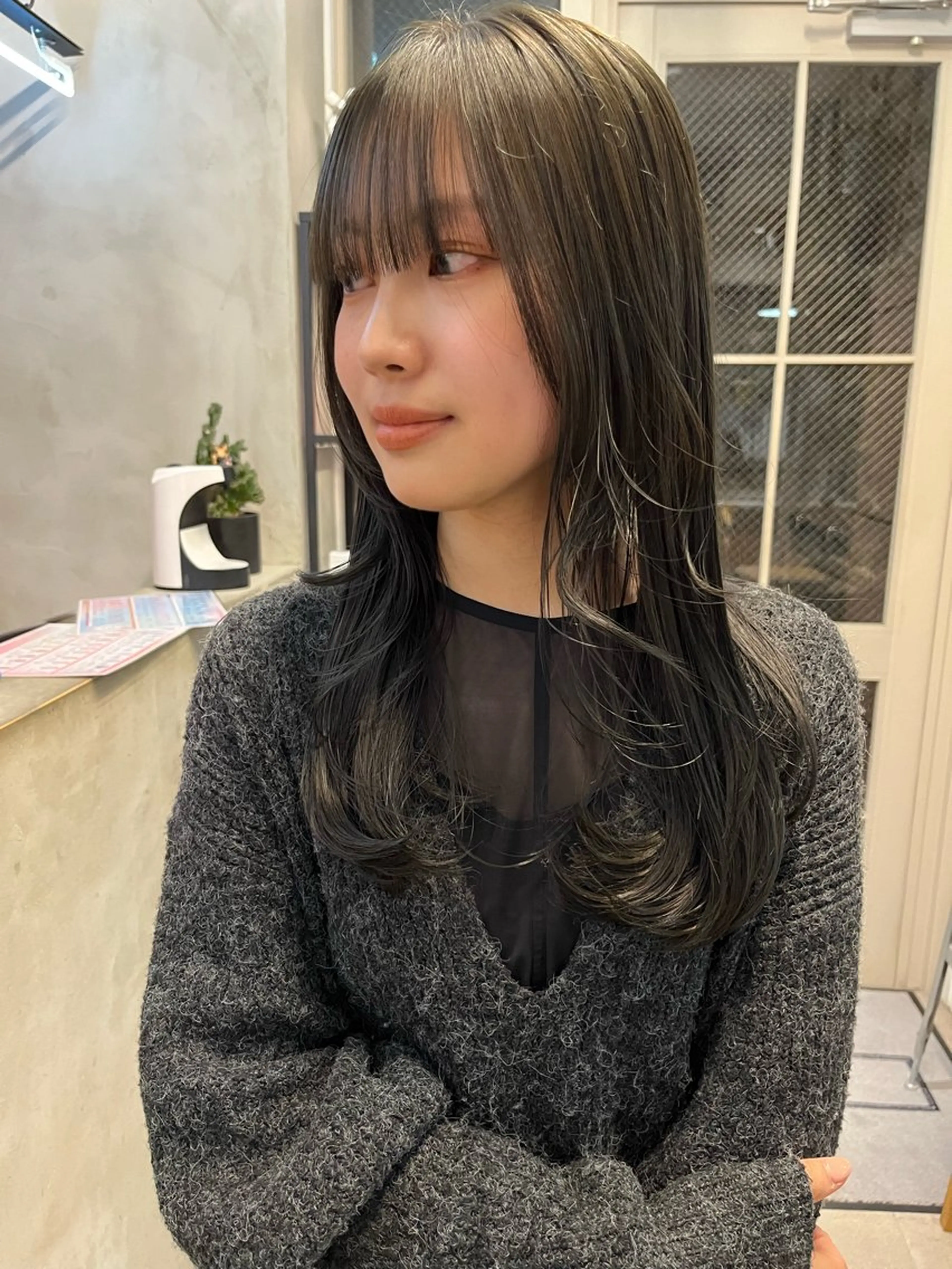 ミディアム カラー ベージュカラー 透明感カラー ナチュラルなヘア /ヨシダトモキのヘアスタイル