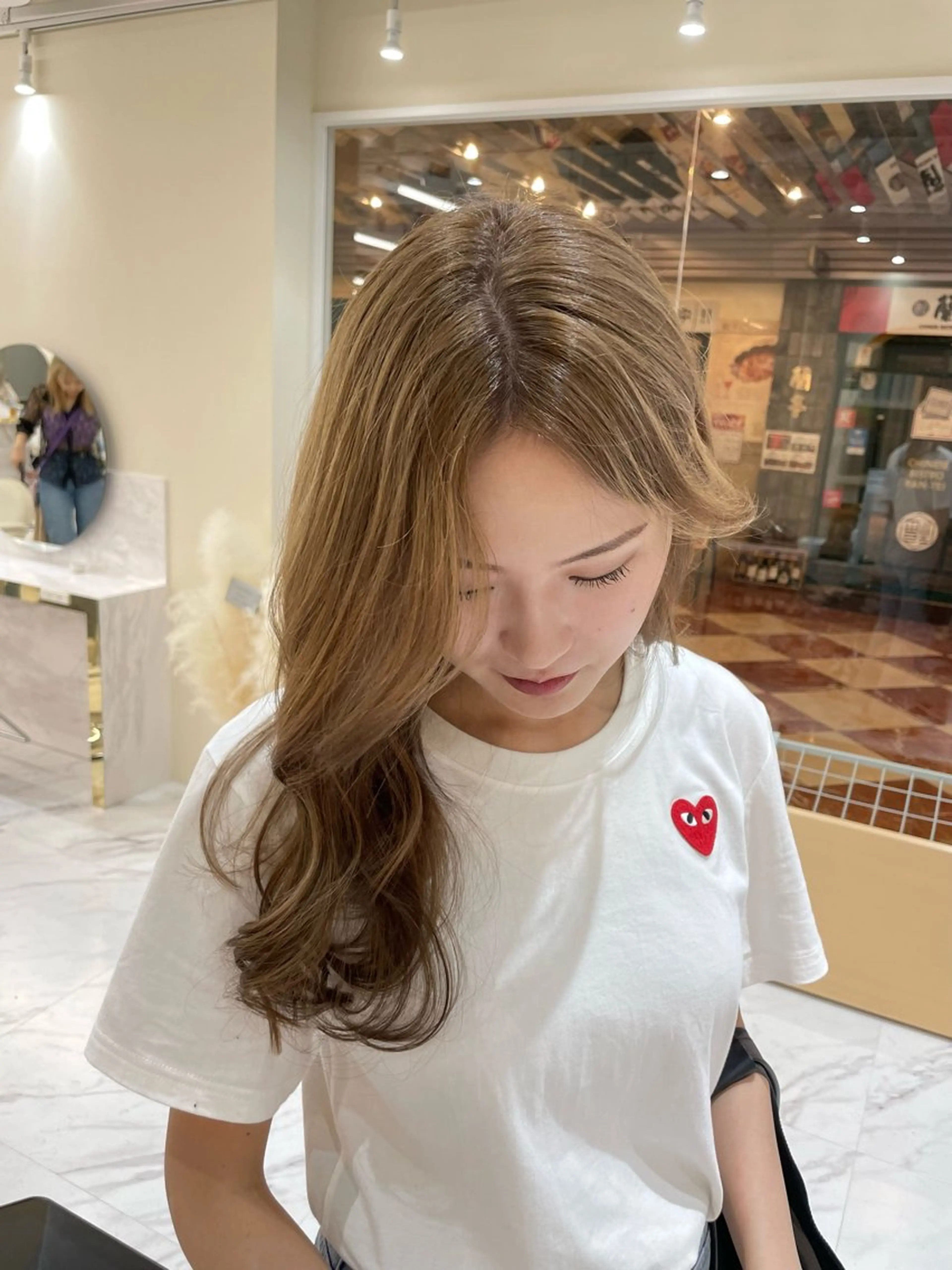 セミロング カラー ヘアアレンジ ブリーチ カット ヘアカラー トリートメント 髪質改善特化 🫧松野力也のヘアスタイル