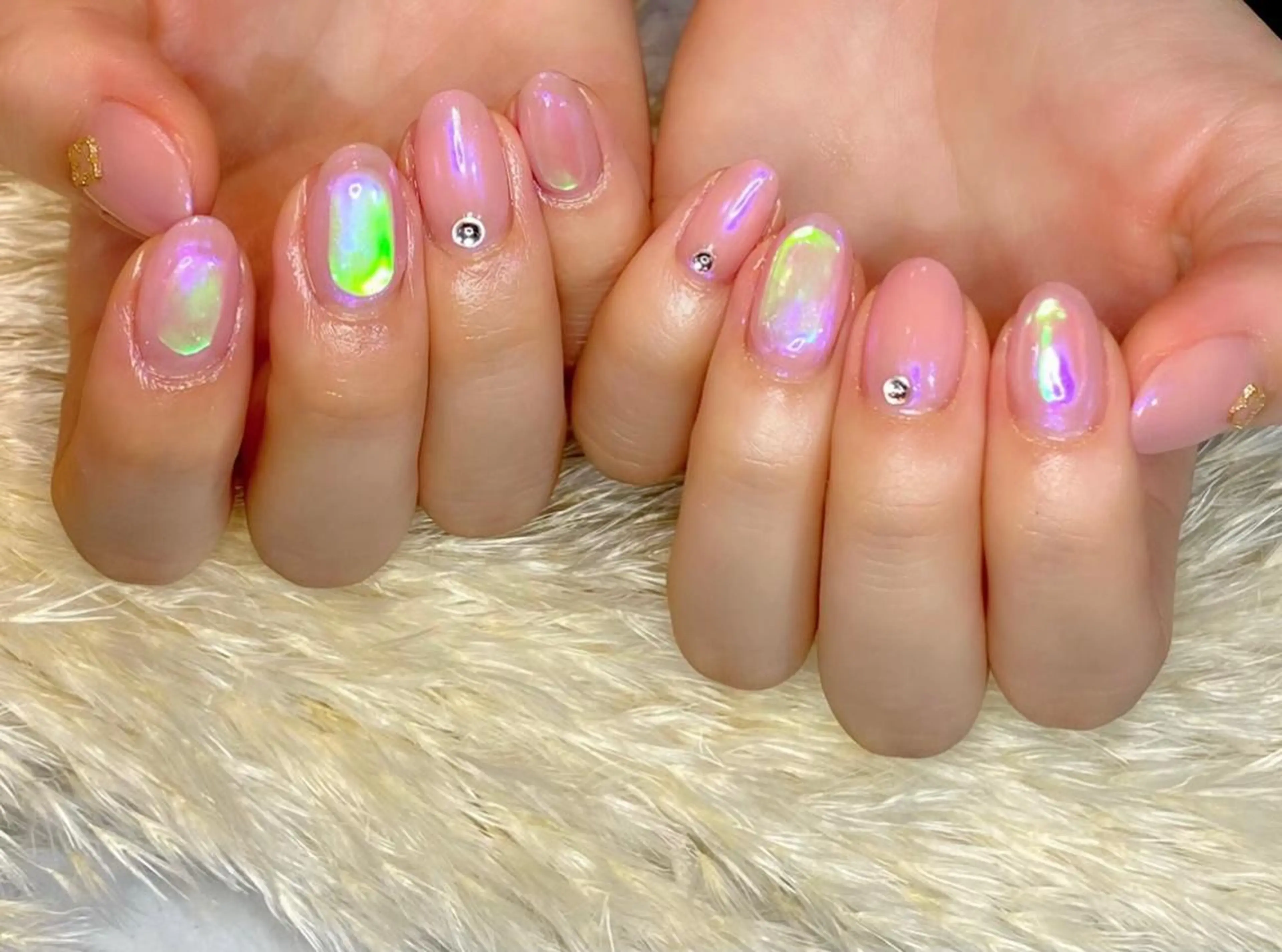 ネイル 氷ネイル・うるうるネイル Lino+ ネイル&よもぎ蒸しのネイルデザイン