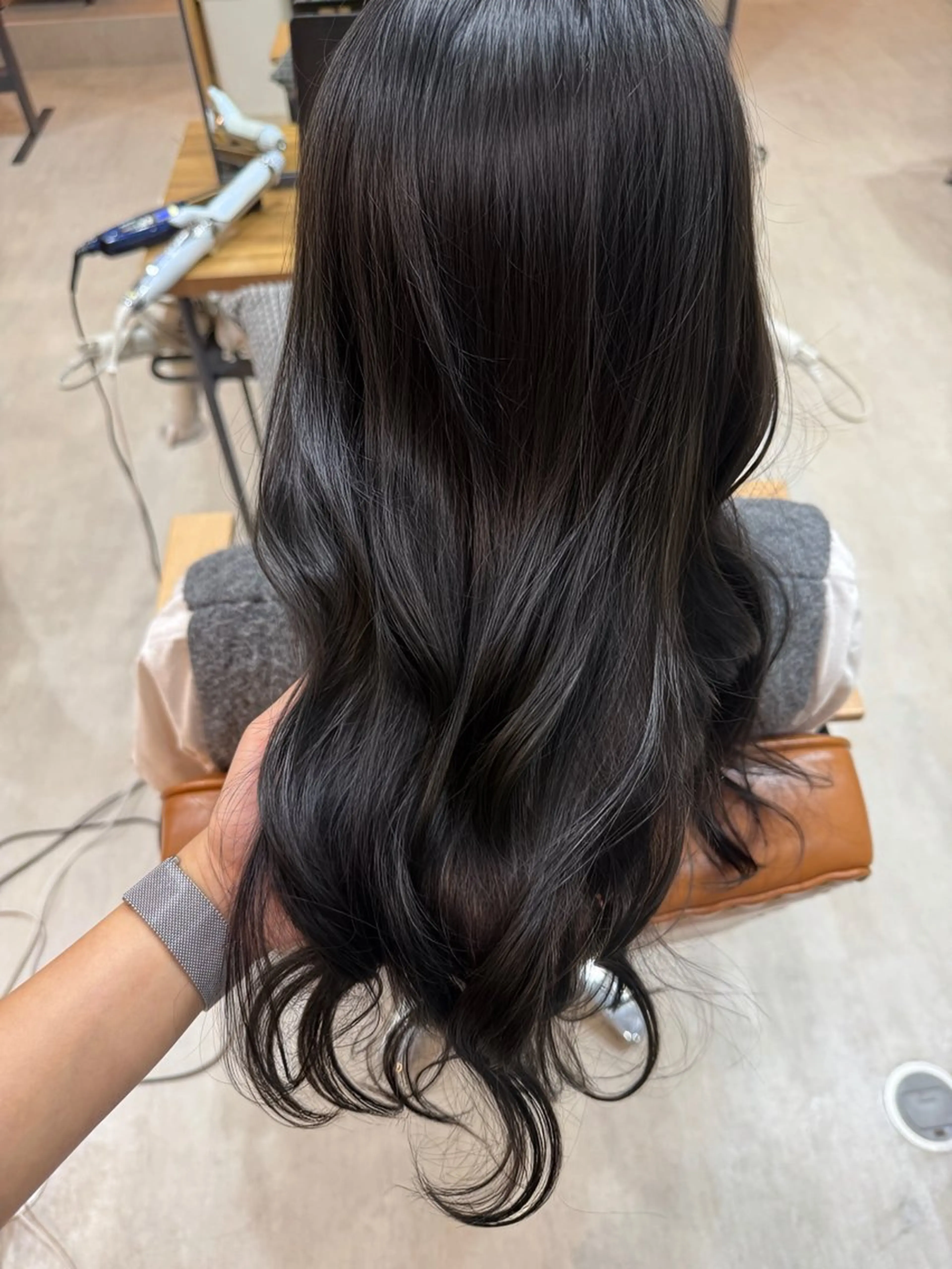 ロング カラー トゥサリ/ 海外ヘア/レイヤーのヘアスタイル