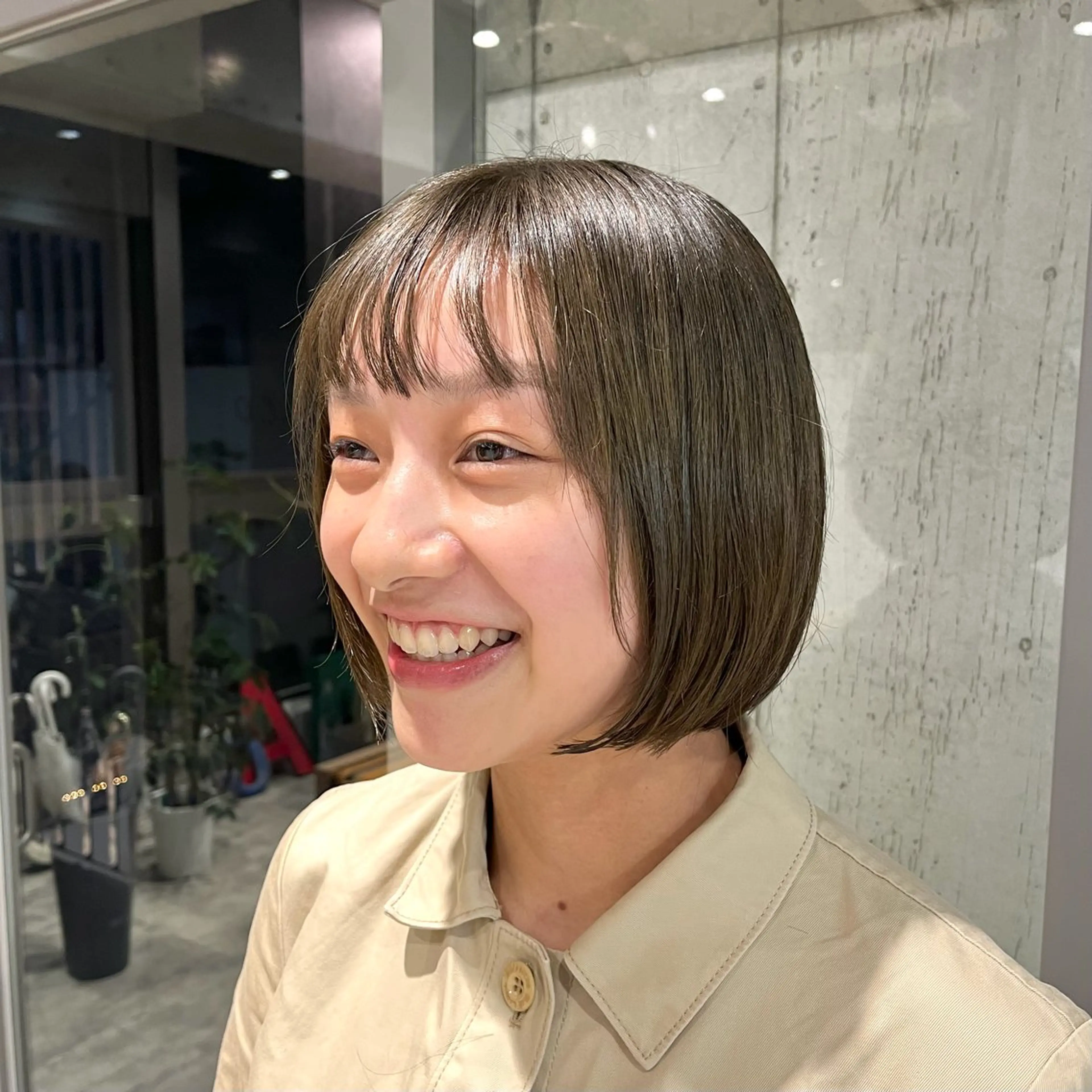 ミディアム カラー ヘアアレンジ カット ヘアカラー トリートメント ボブ×透明感カラー 特化・リクト💥のヘアスタイル