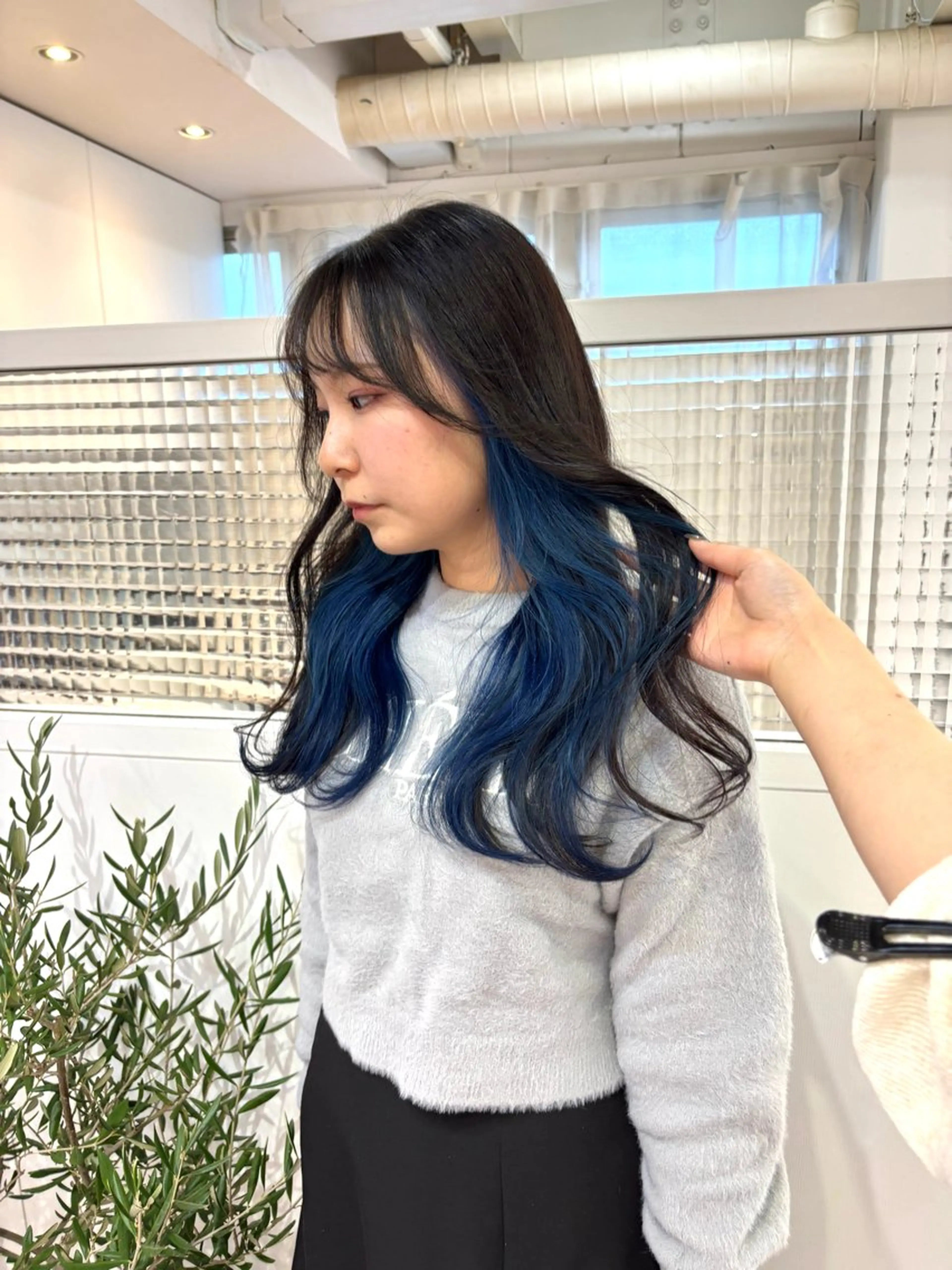 ロング ヘアカラー トリートメント 韓国レイヤー/ヘア カラー🎀ayamiのヘアスタイル