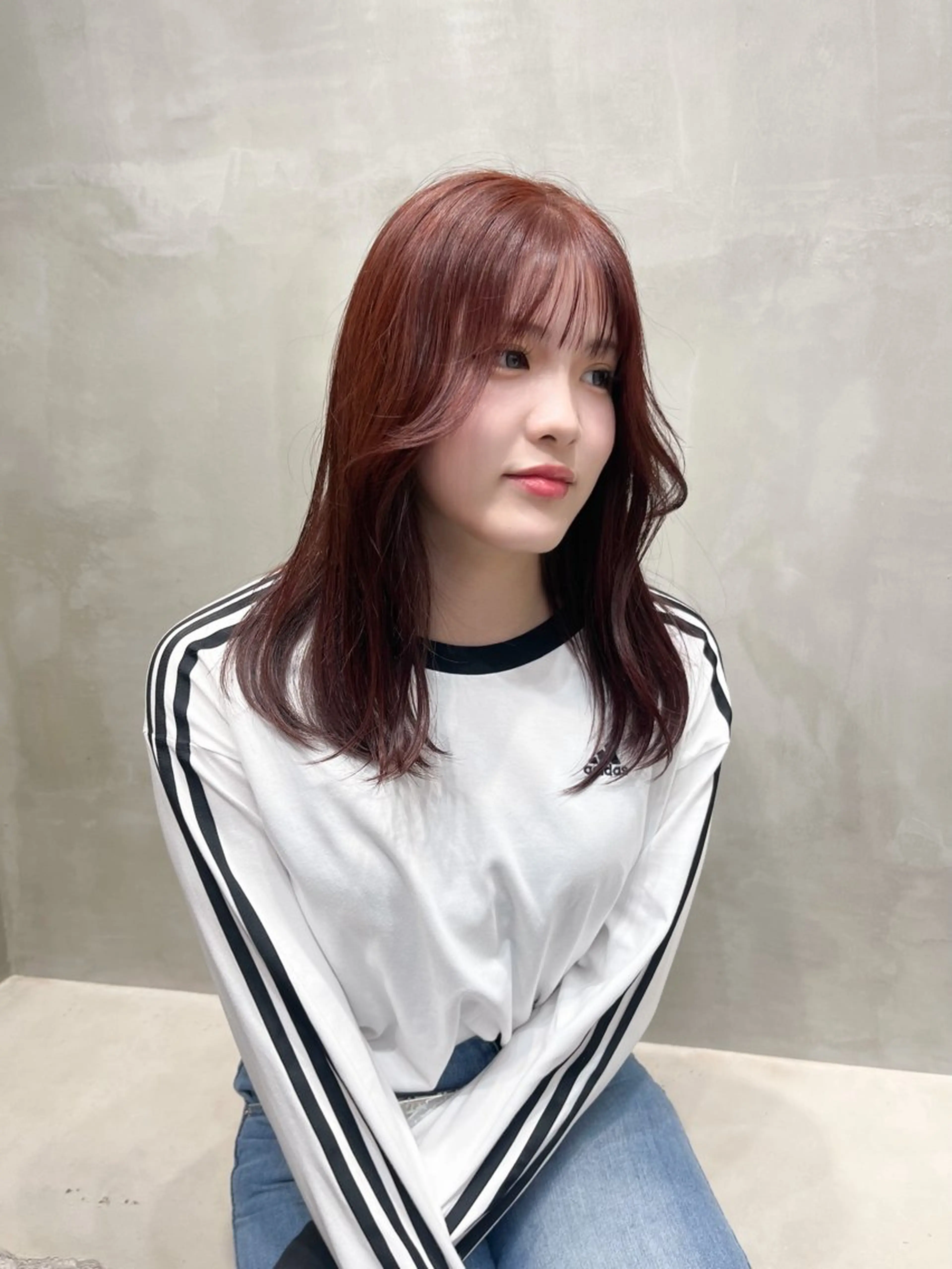 ロング カラー ブリーチ ブリーチなしカラー ヘアカラー ナツミ/透明感カラー /酸性ストレートのヘアスタイル