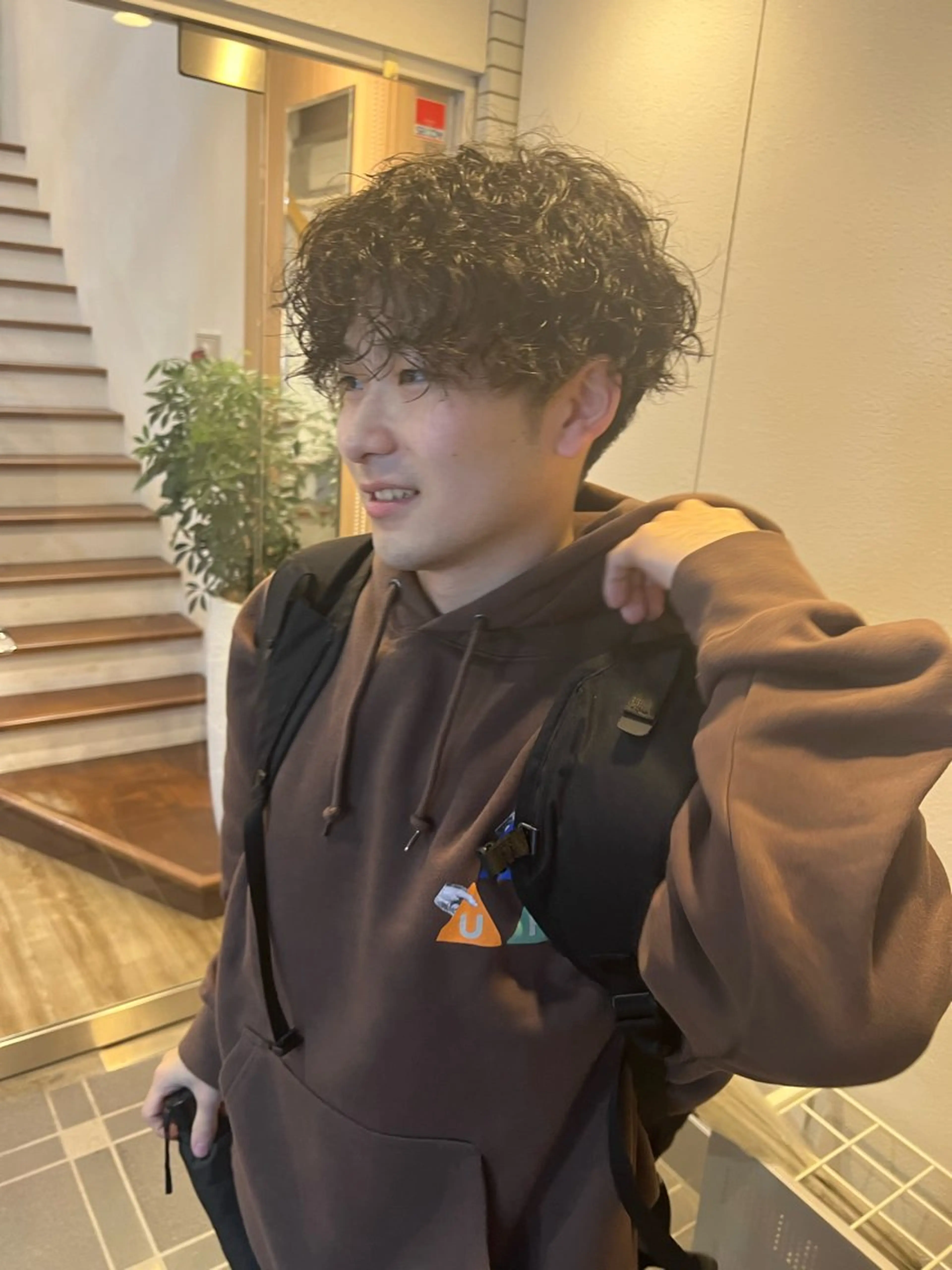 パーマ メンズ 池田理紗/メンズ カット/切りっぱなしのヘアスタイル