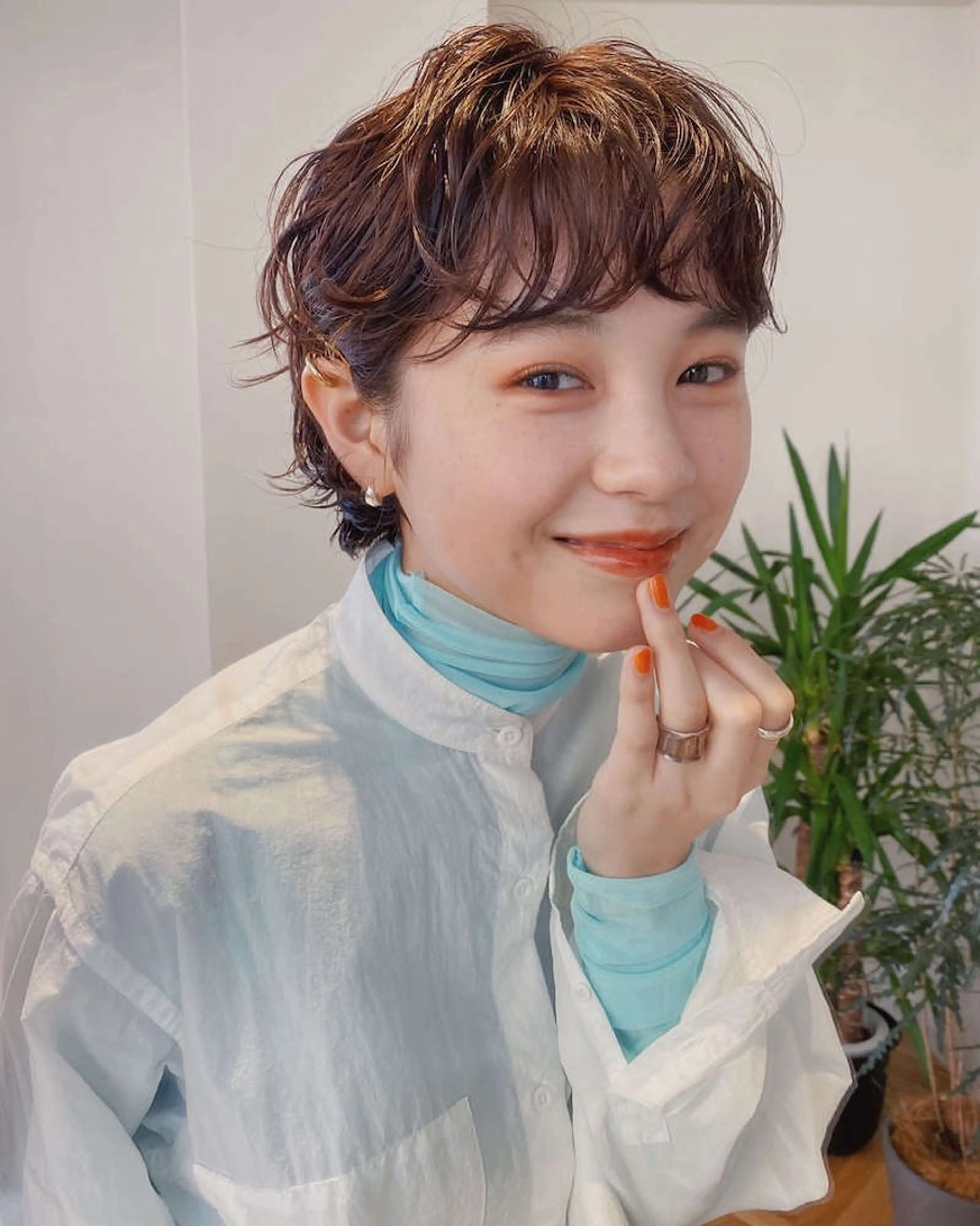 ショート パーマ ショートカット無料/ 小顔ショートのヘアスタイル