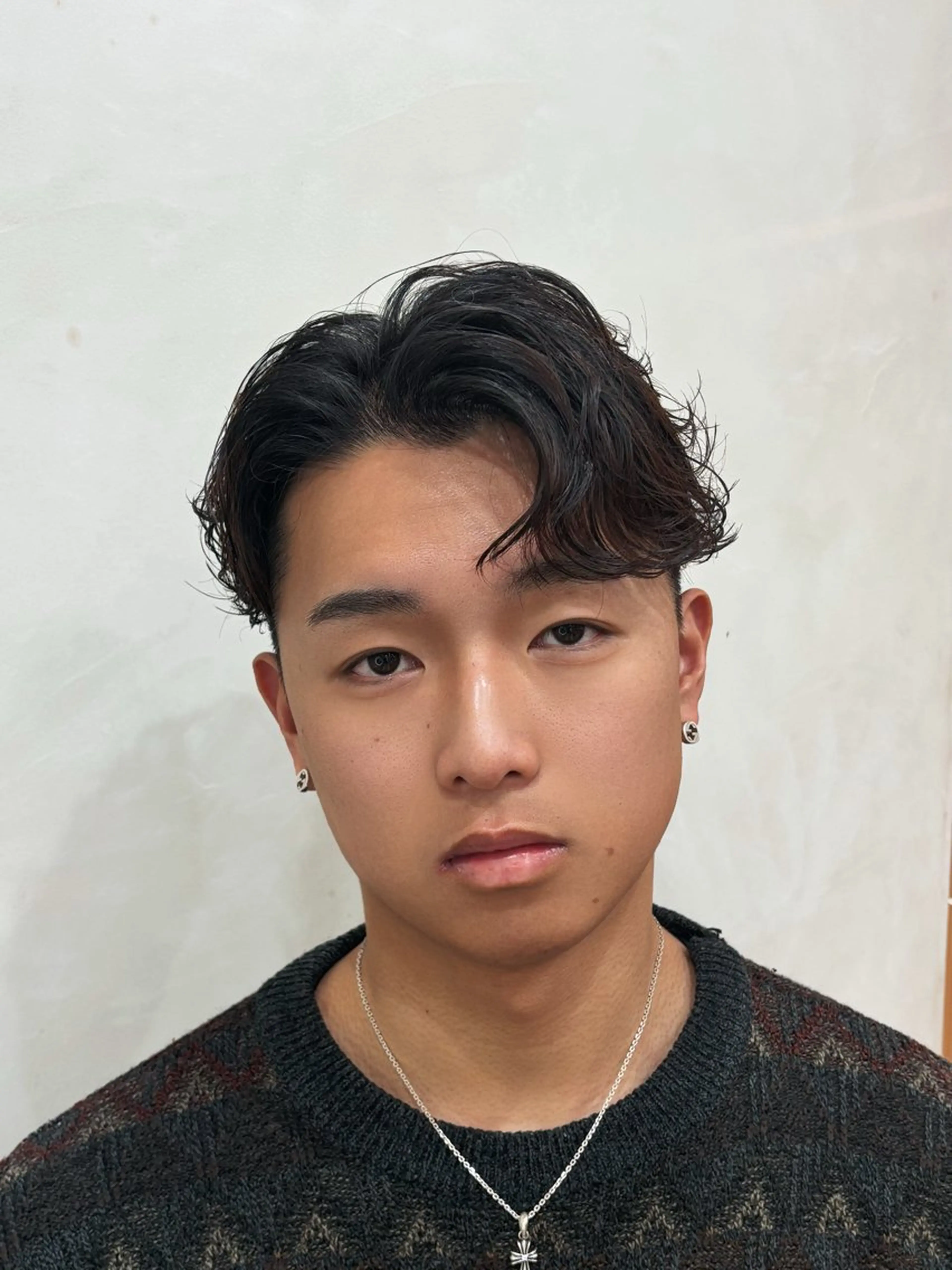 ショート パーマ メンズ フェザーパーマ メンズパーマ カット パーマ トリートメント パーマ職人DAIKI ツイスパ/波巻きのヘアスタイル