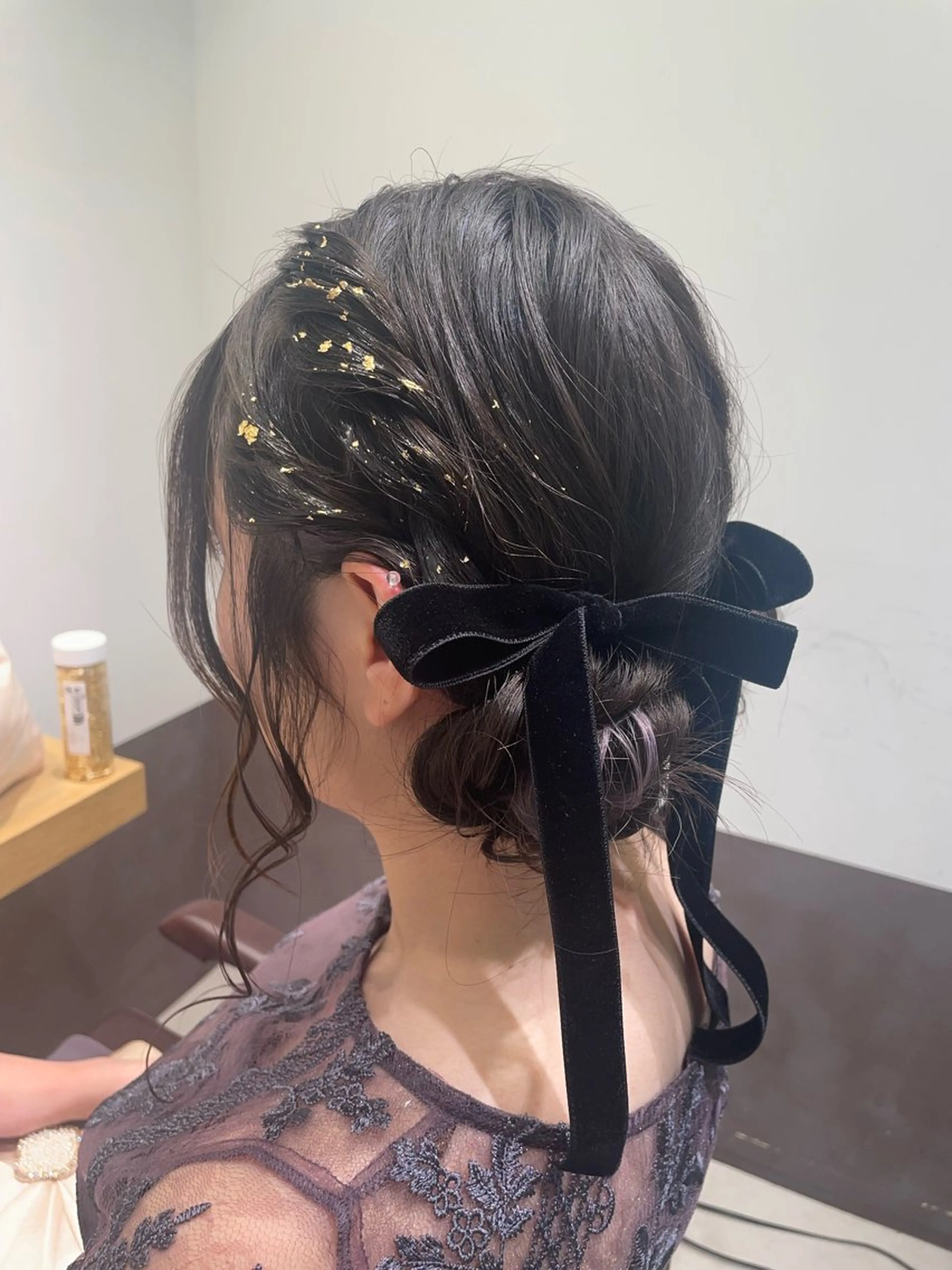 ミディアム ヘアアレンジ お団子ヘア ヘアセット GO TODAYヘアサロン新宿店所属・ヘアメイク🍎 たでぬま🍎かわいいのヘアスタイル