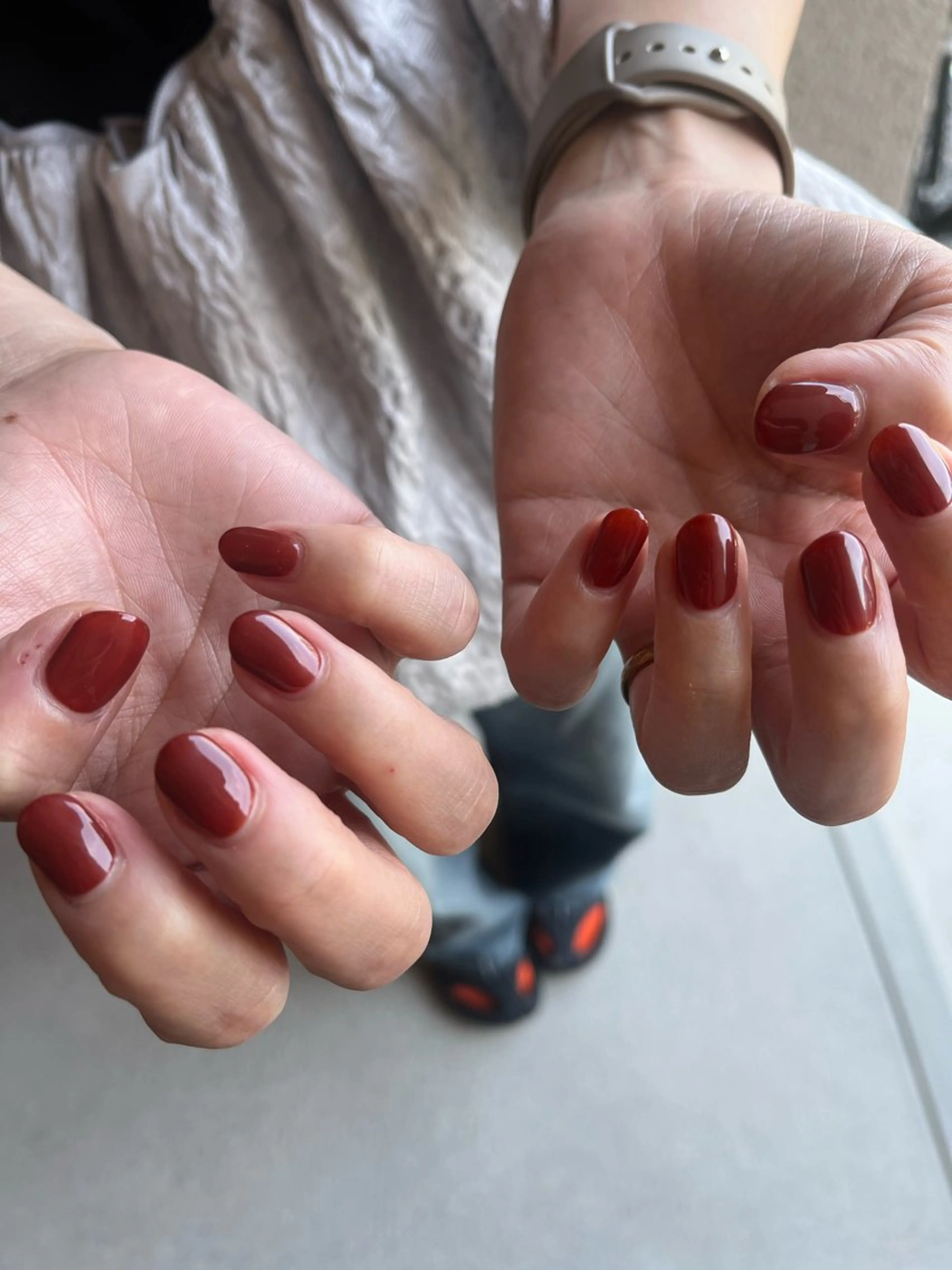 ネイル ワンカラーネイル K Aのネイルデザイン