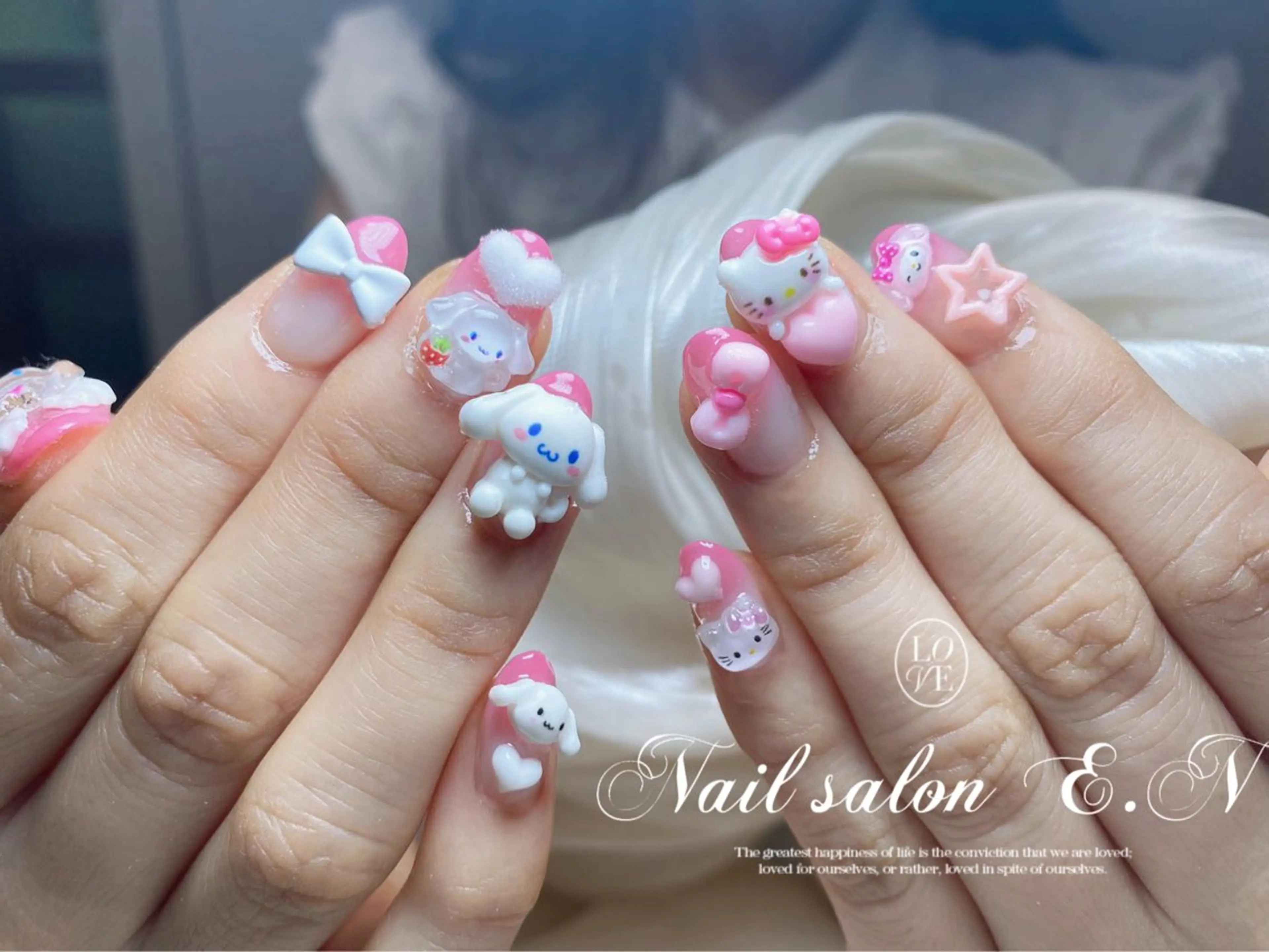 ネイル E.N🦋 長さ出し/持ち込みのネイルデザイン