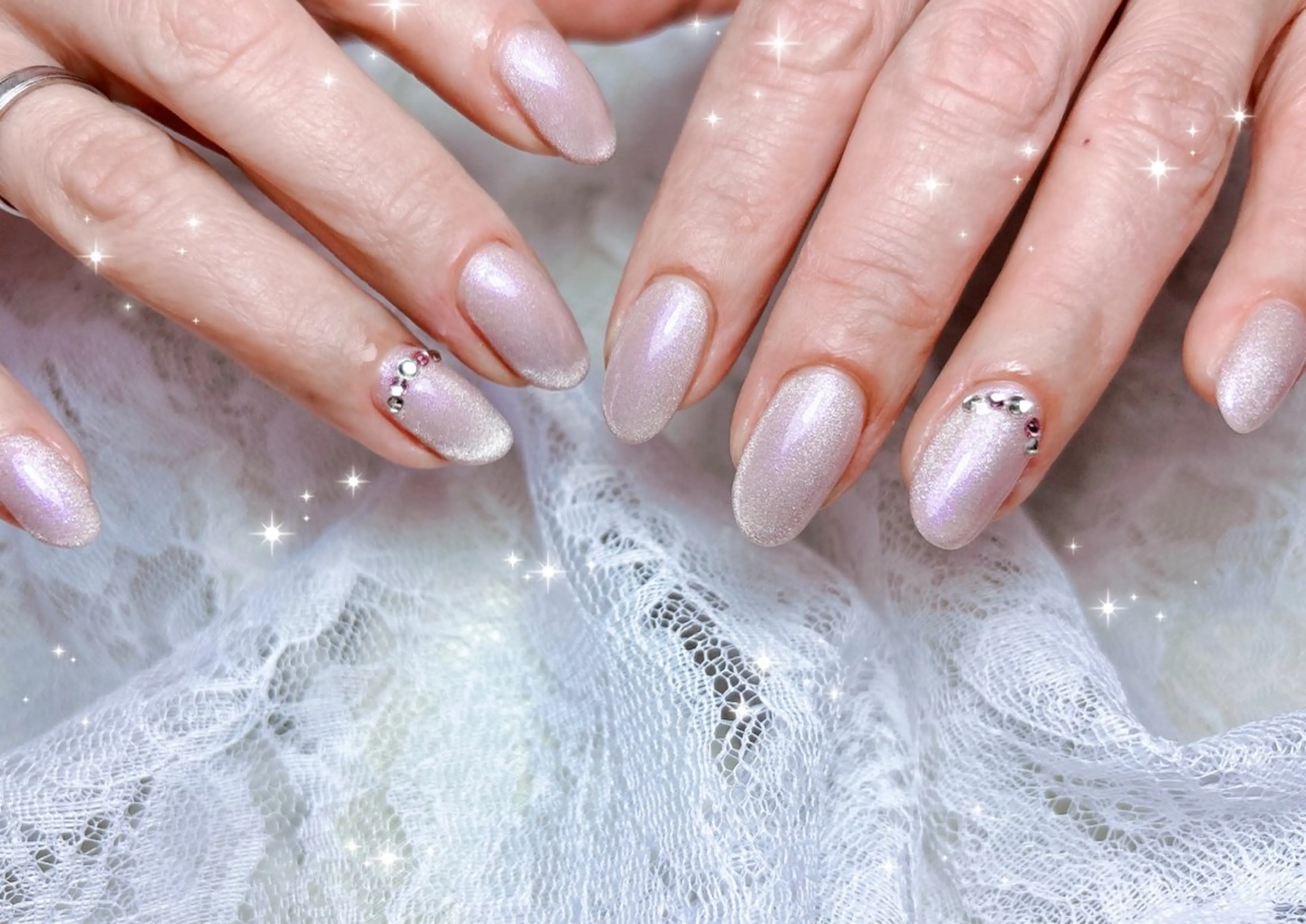 ネイル マグネットネイル ハンドネイル FLARE NAIL フレアネイルのネイルデザイン