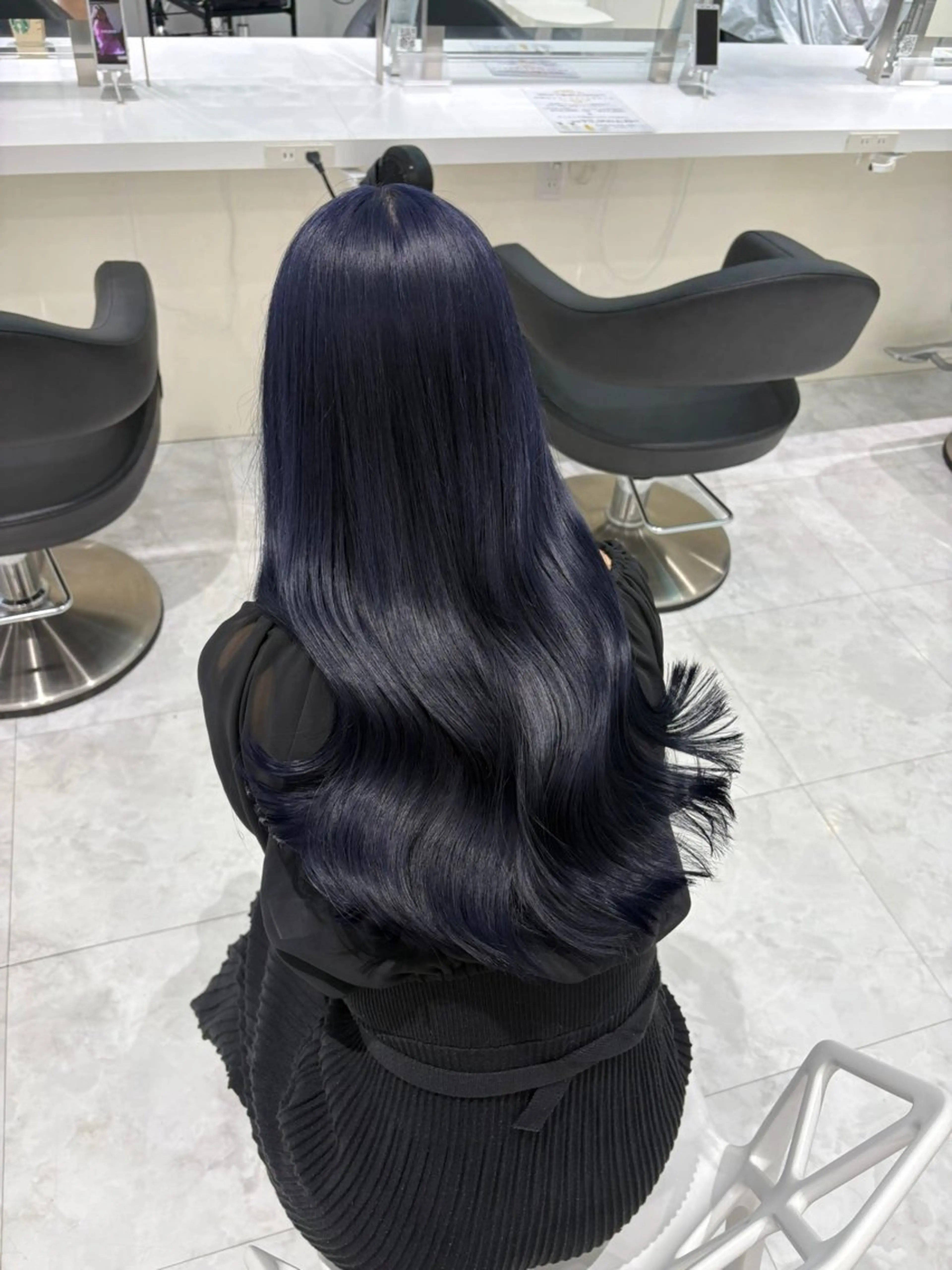 ロング カラー ヘアカラー 🤍ྀི透ける寒色 Cocoa🤍ྀིのヘアスタイル