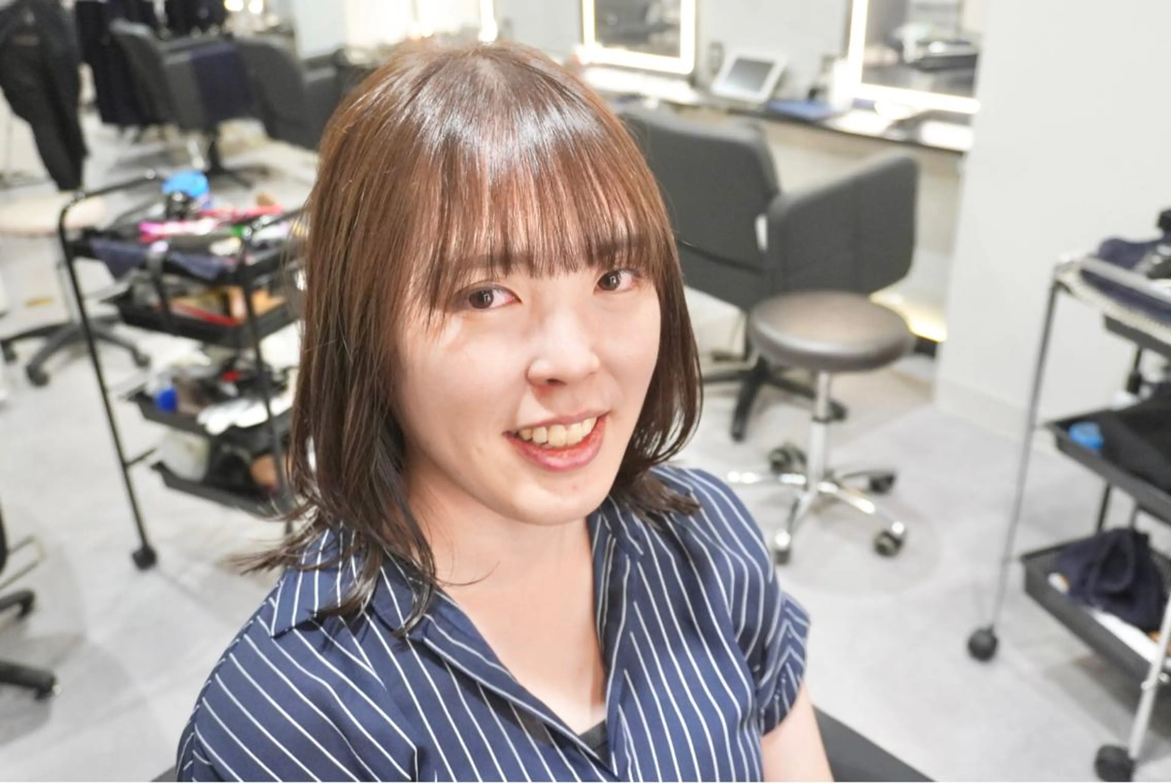 ミディアム ボブ ウルフカット ウルフボブ flammeum 恵比寿【フラミューム】所属・ミヤザキ ユタカのヘアスタイル
