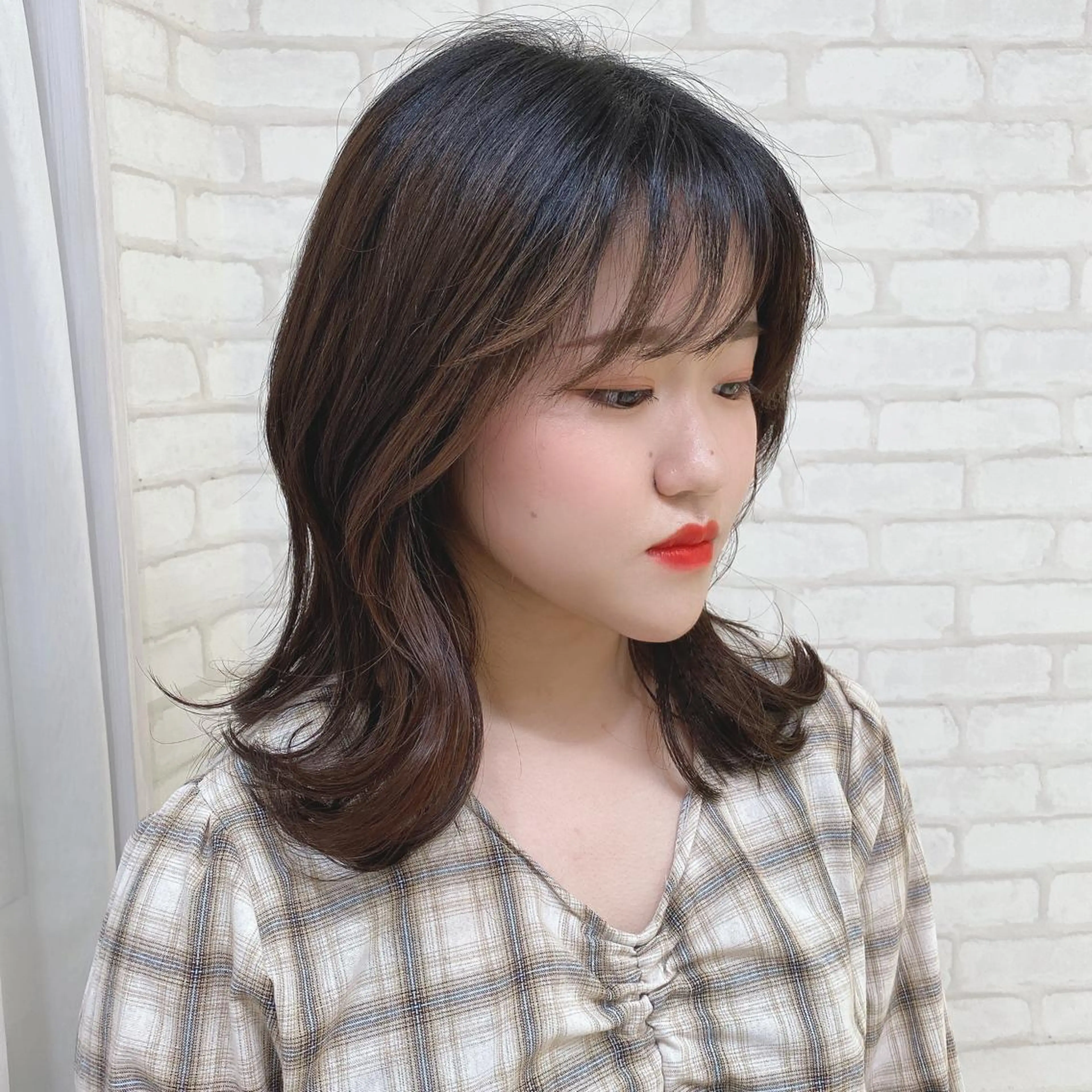 ミディアム abilita AZUSAのヘアスタイル