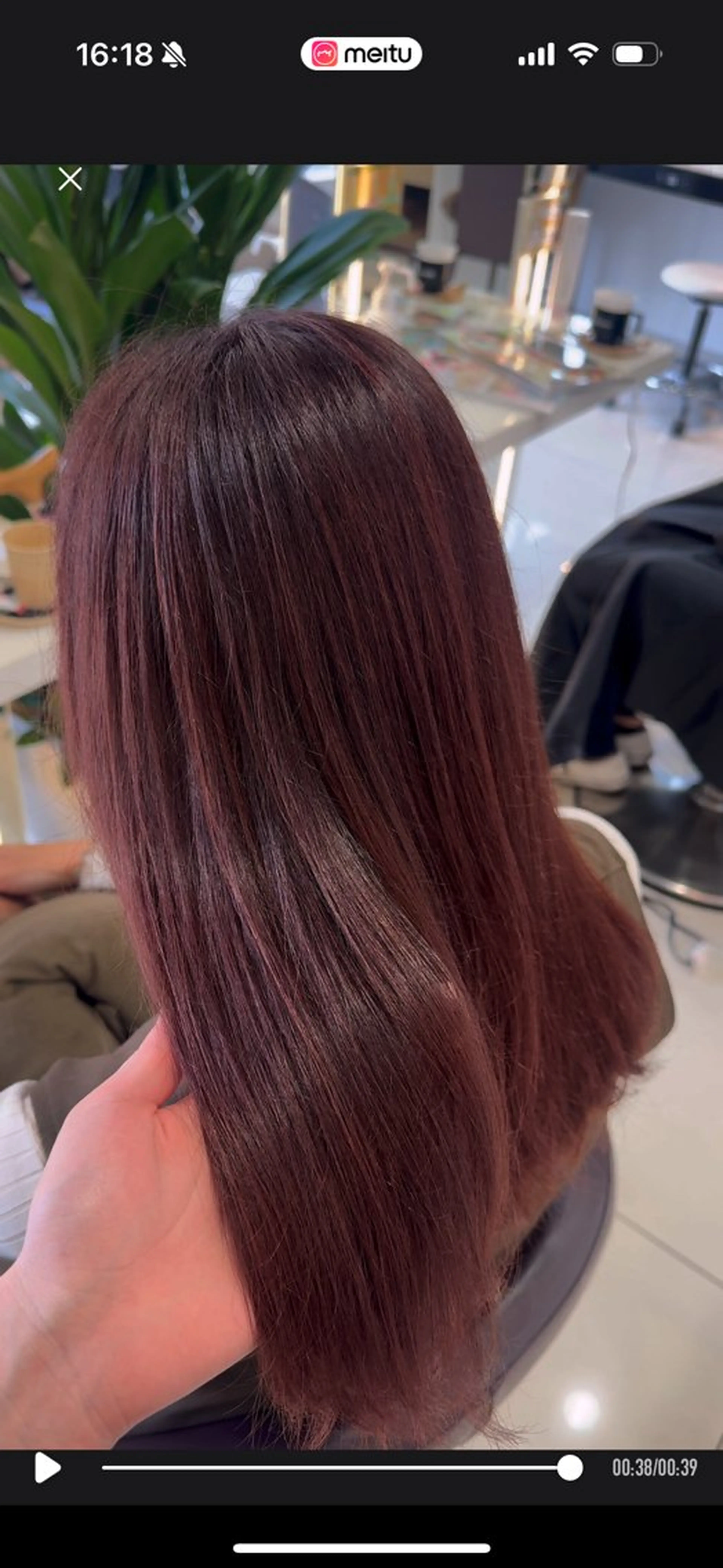 カラー ヘアカラー 透明感|ストレート| クロスパーマ|はるかのヘアスタイル