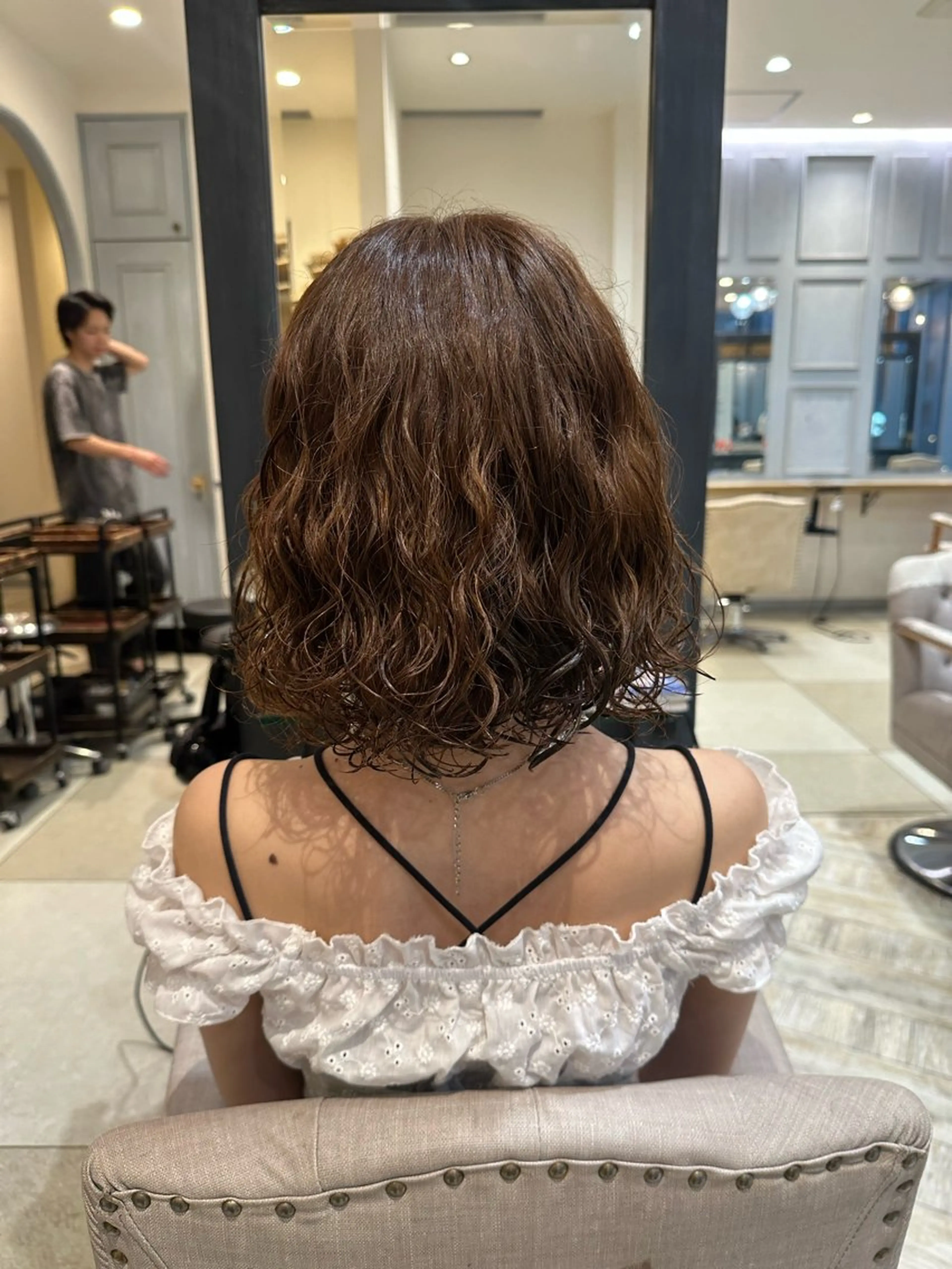 パーマ ボブ 川上有海 🦋透明感カラー🦋のヘアスタイル