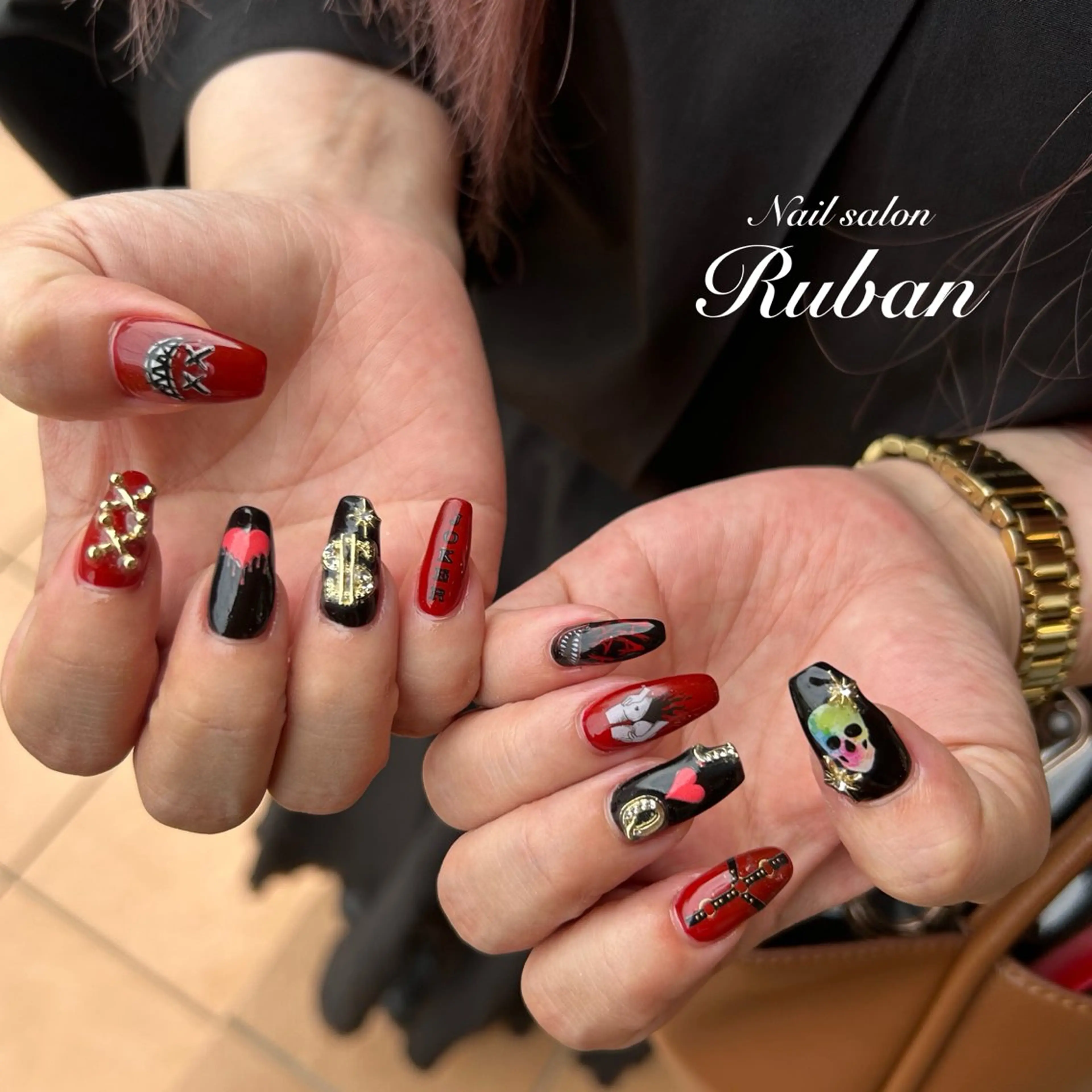 ネイル アートネイル 長さ出し 持ち込み Nail salon Ruban所属・Nail salon Rubanのネイルデザイン