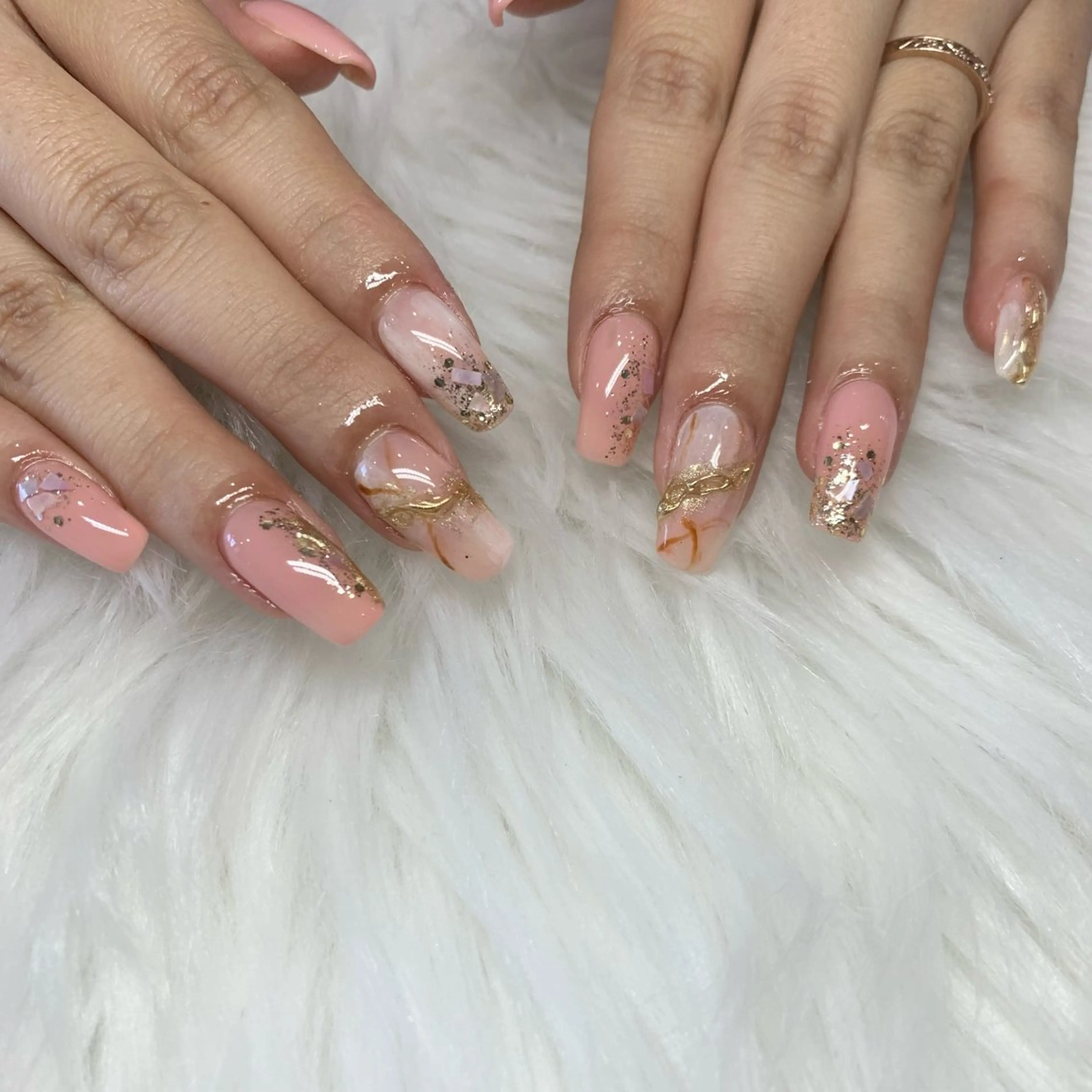 ロング ハンドネイル -Rien- プライベートサロンのネイルデザイン