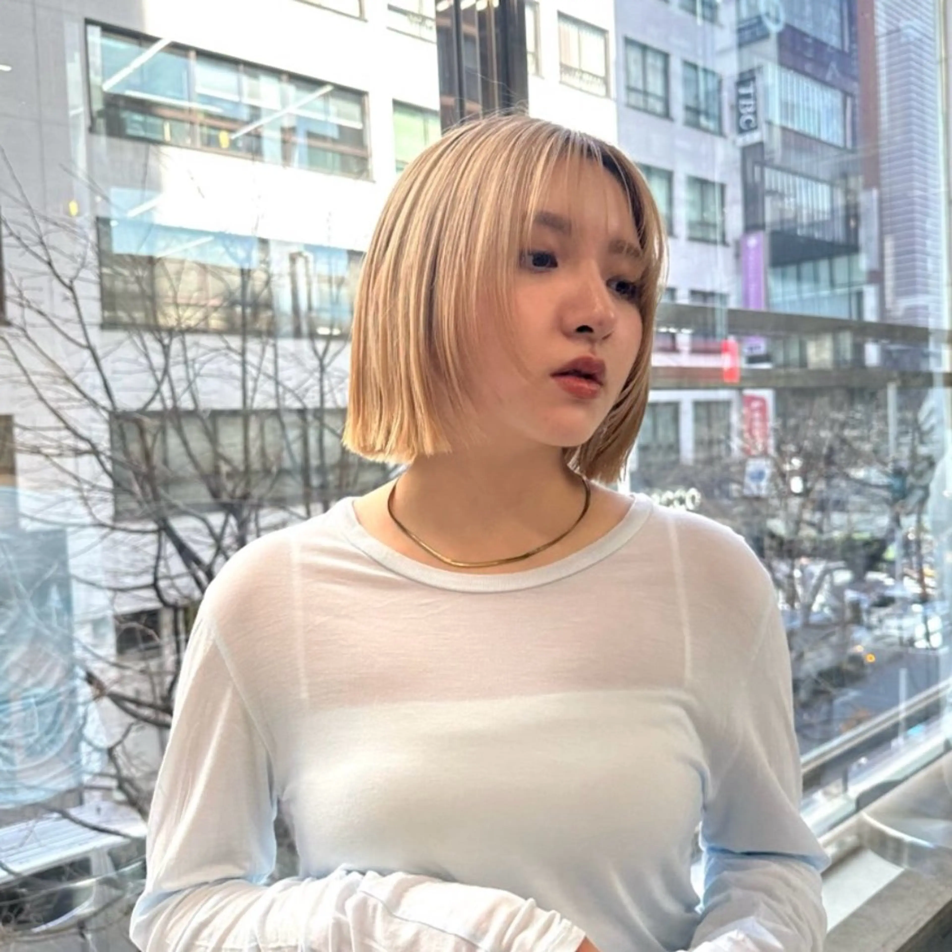 ショート Misora/ボブ/ レイヤー/艶カラーのヘアスタイル