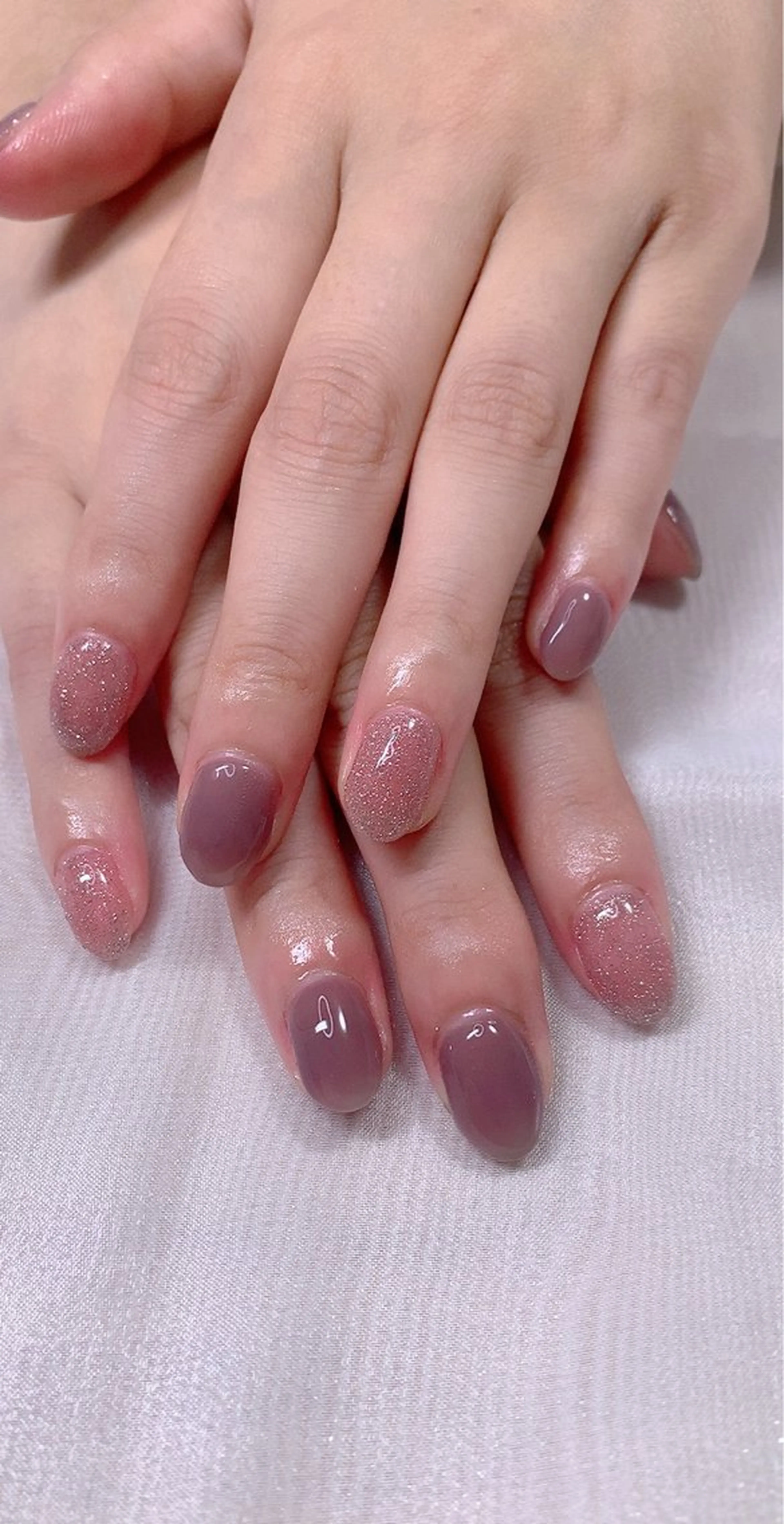 ネイル フラッシュネイル オフィスネイル ワンカラーネイル シンプルネイル Cute Tips nailのネイルデザイン