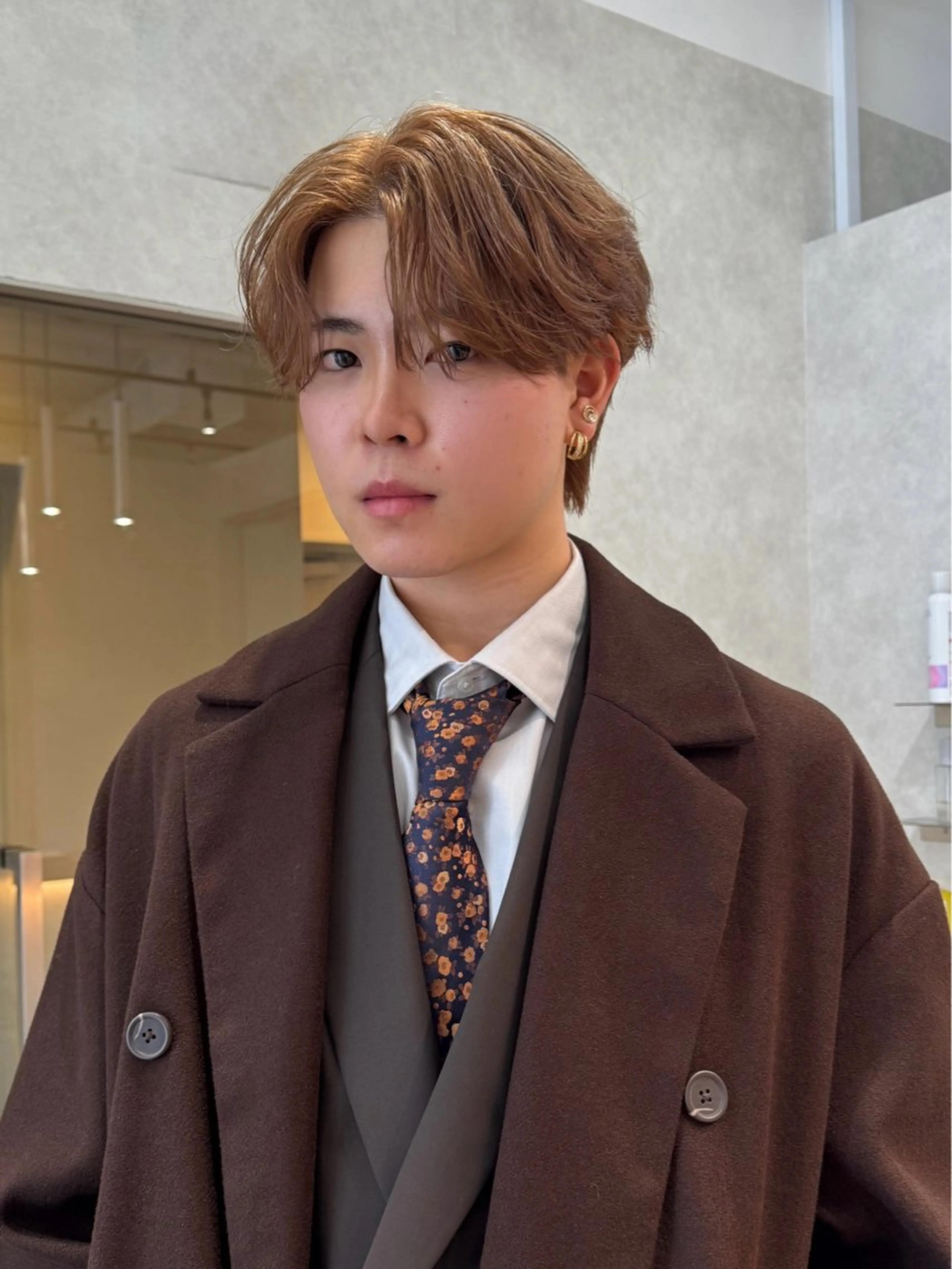 メンズ メンズブリーチ カット ヘアカラー トリートメント mahoメンズ/韓国 🦋ハイトーンのヘアスタイル