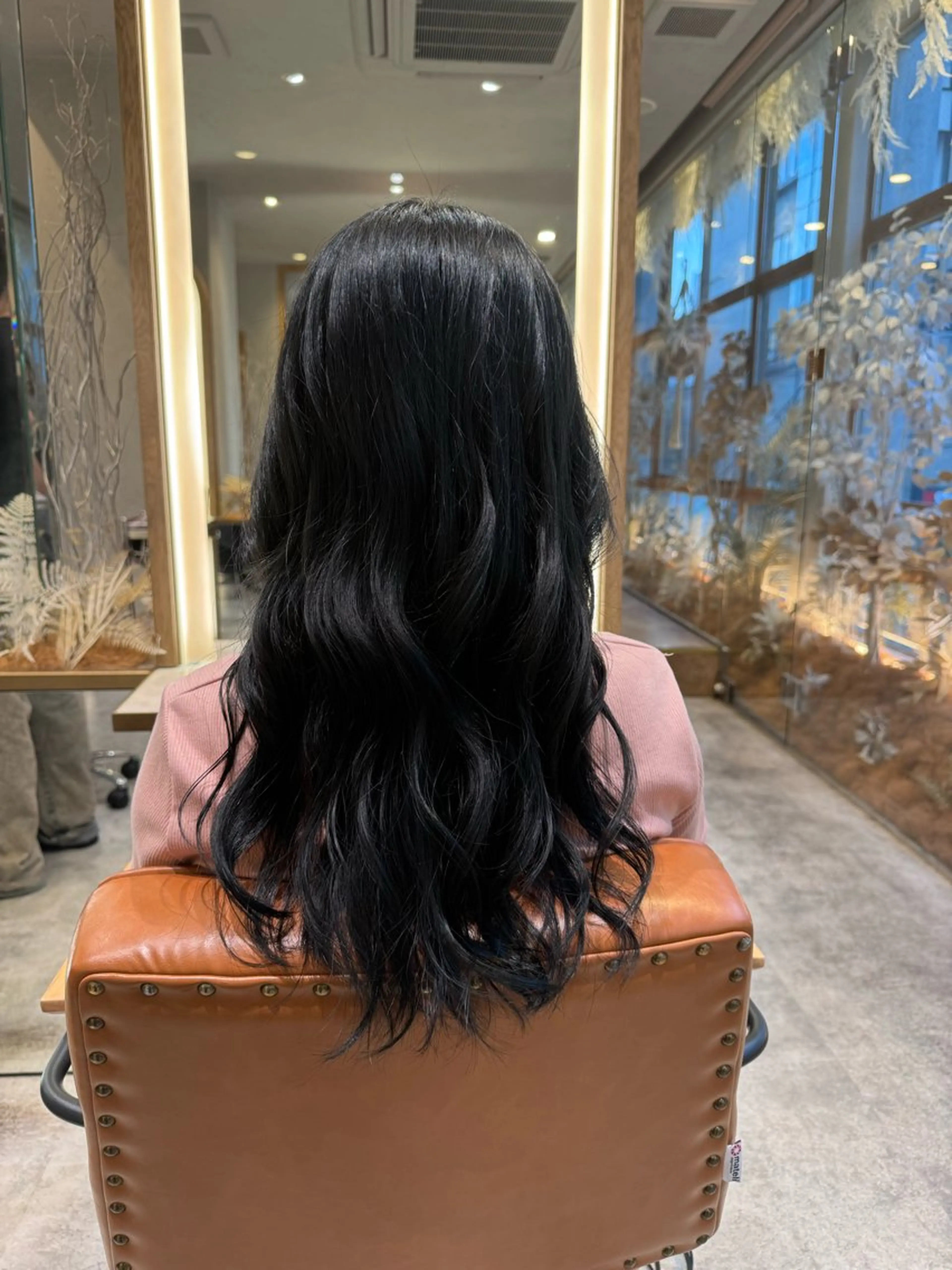 ロング カラー 黒髪 ブルーカラー ブルーブラック olelo所属・☁️olelo国立 ☁️Minoriのヘアスタイル