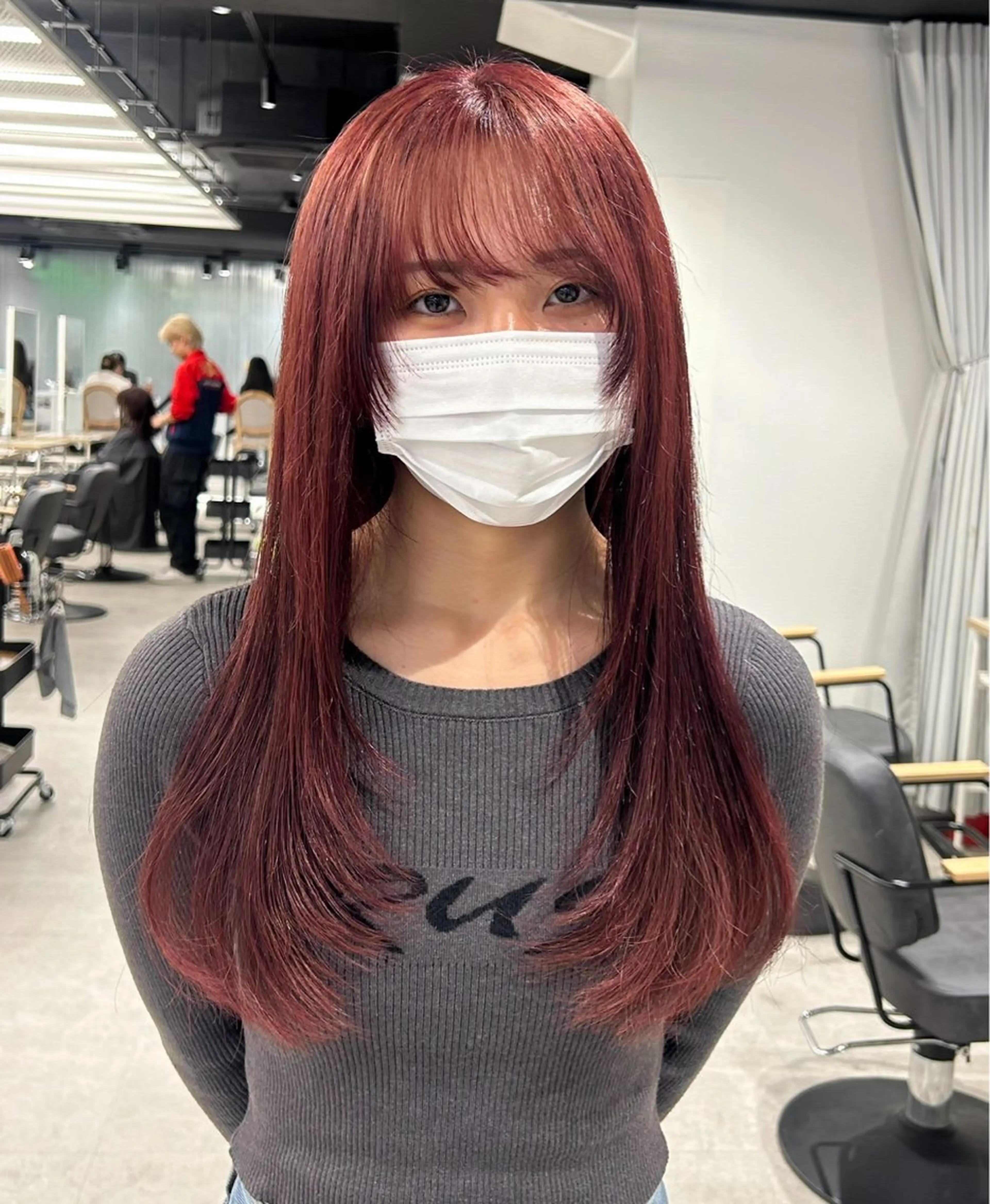 ロング カラー ヘアカラー トリートメント メンズ/ボブ/パーマ /くるみのマツエク・マツパデザイン