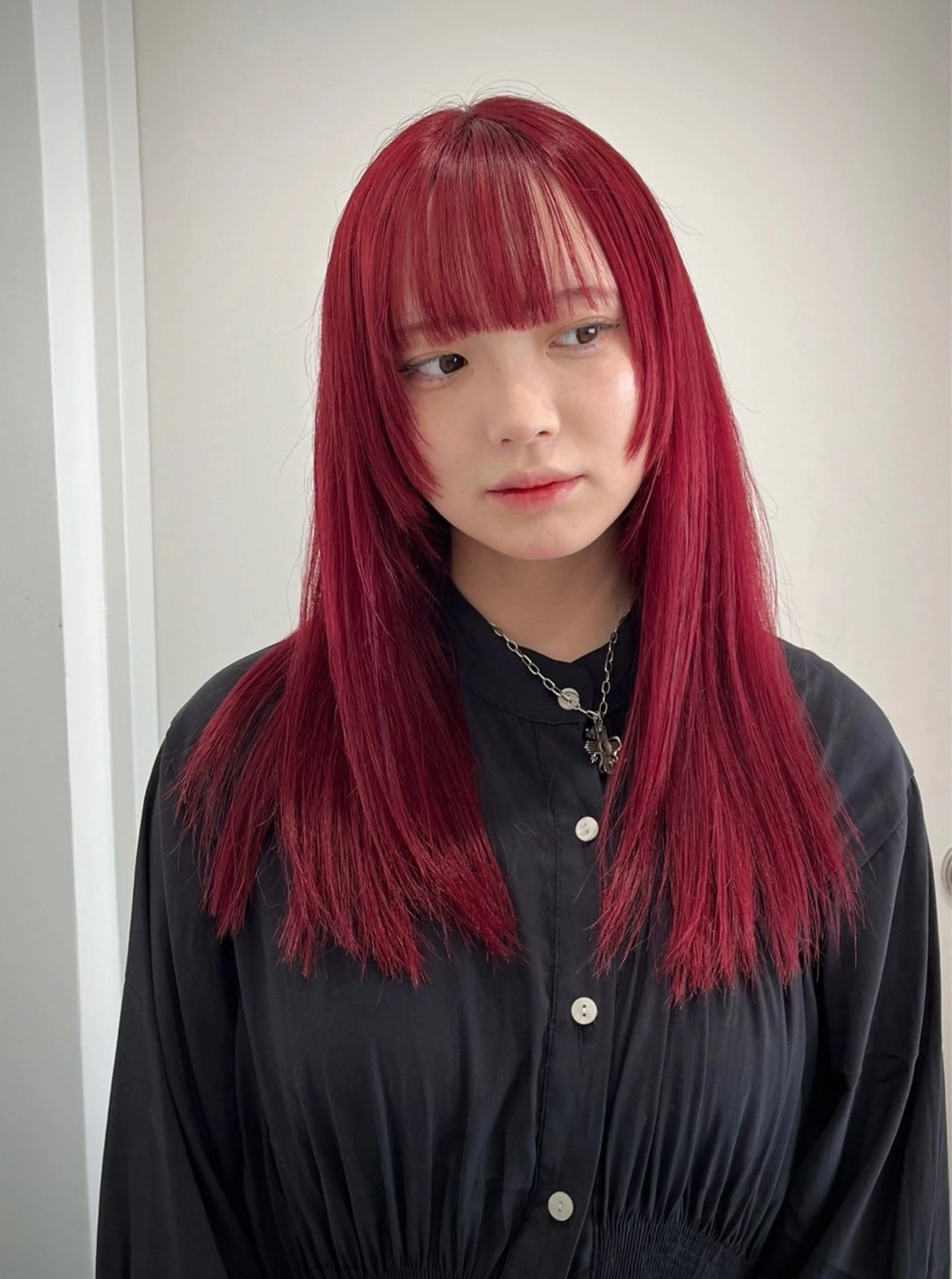 ミディアム カラー 縮毛矯正/ハイトーン /パーマ/前原汐🎐のヘアスタイル