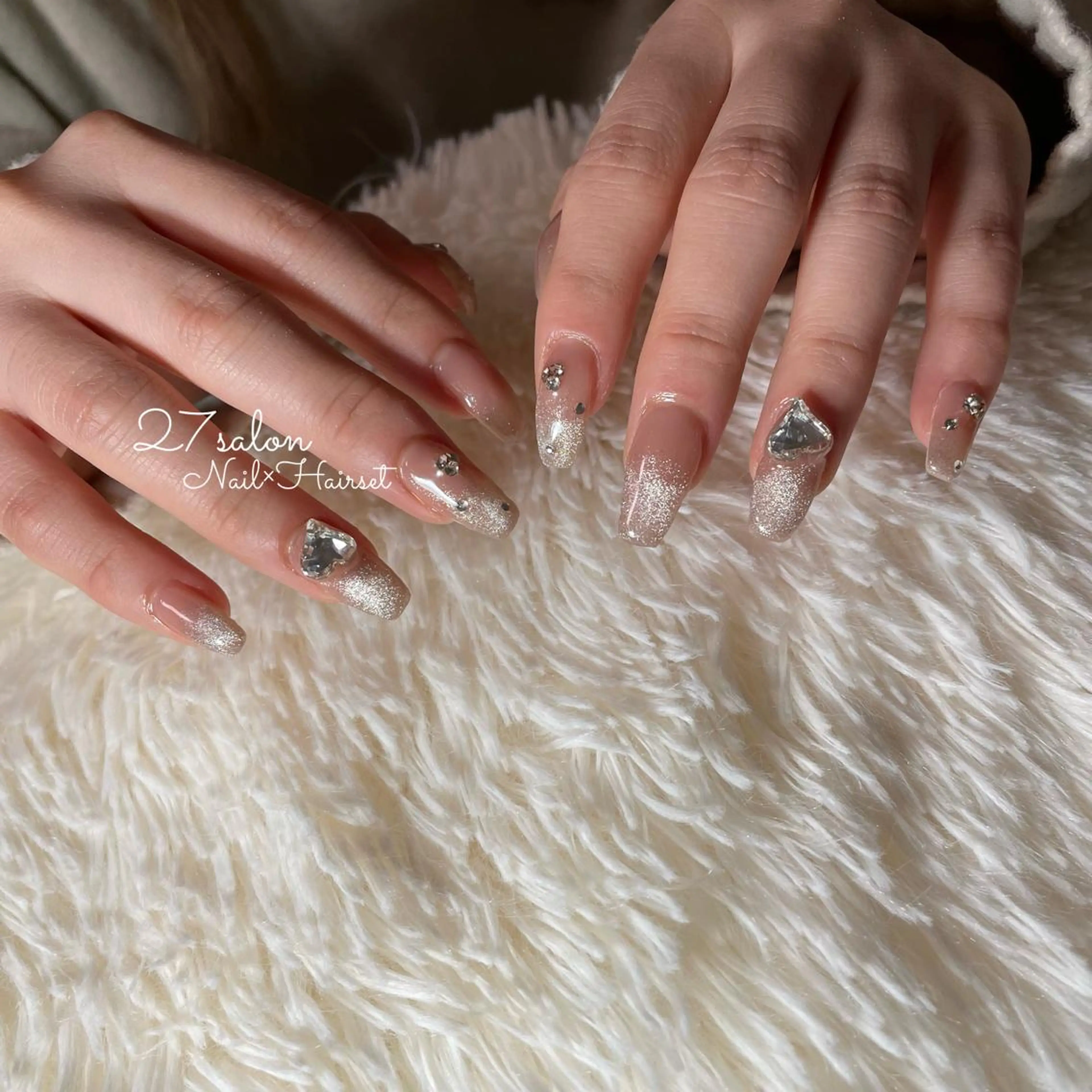 ネイル グラデーション マグネットネイル 27salon yuinaのネイルデザイン