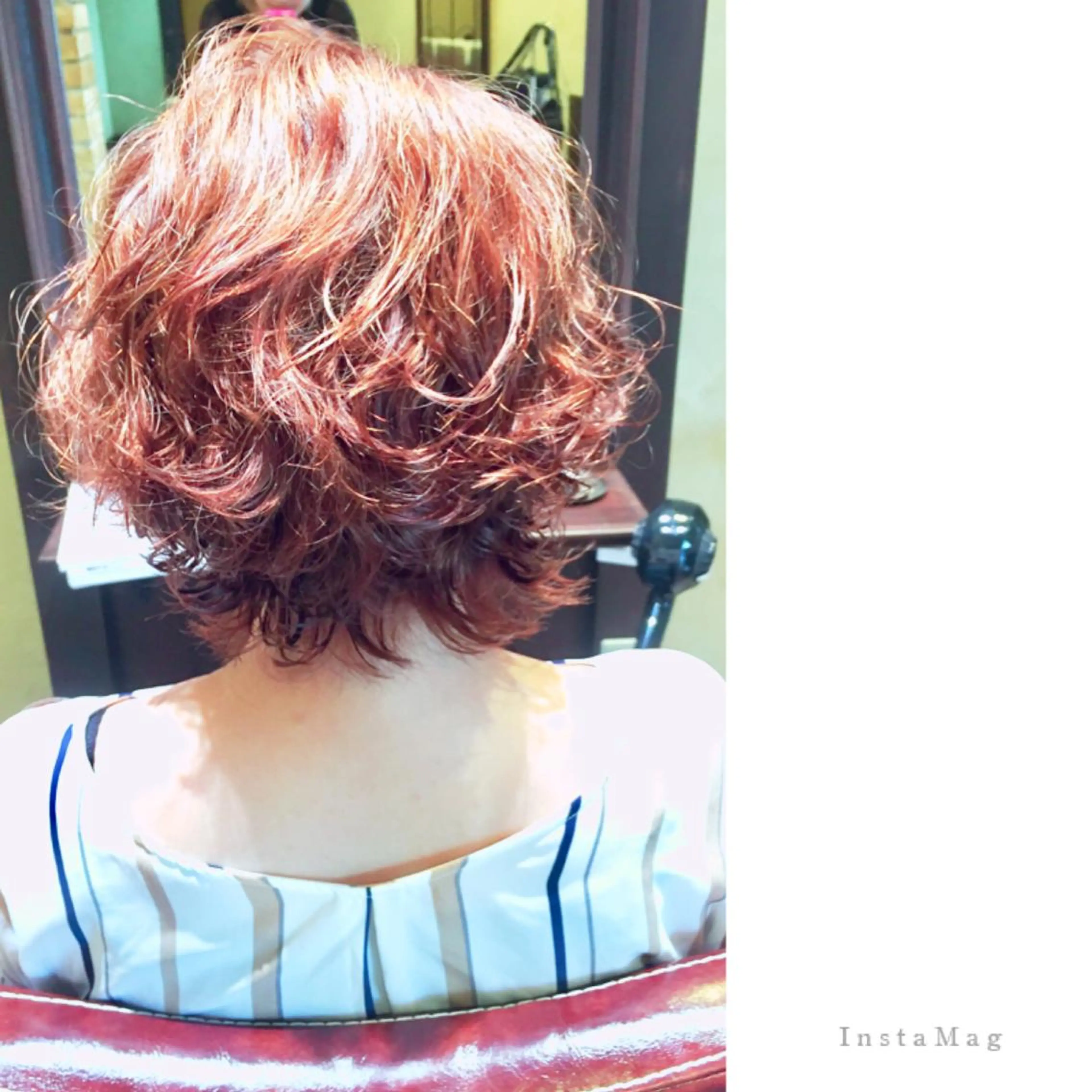 ミディアム パーマ ミディアムパーマ ボブ Ly   hair（リーヘア）所属・Lyhair🦊🎀 AKIのヘアスタイル