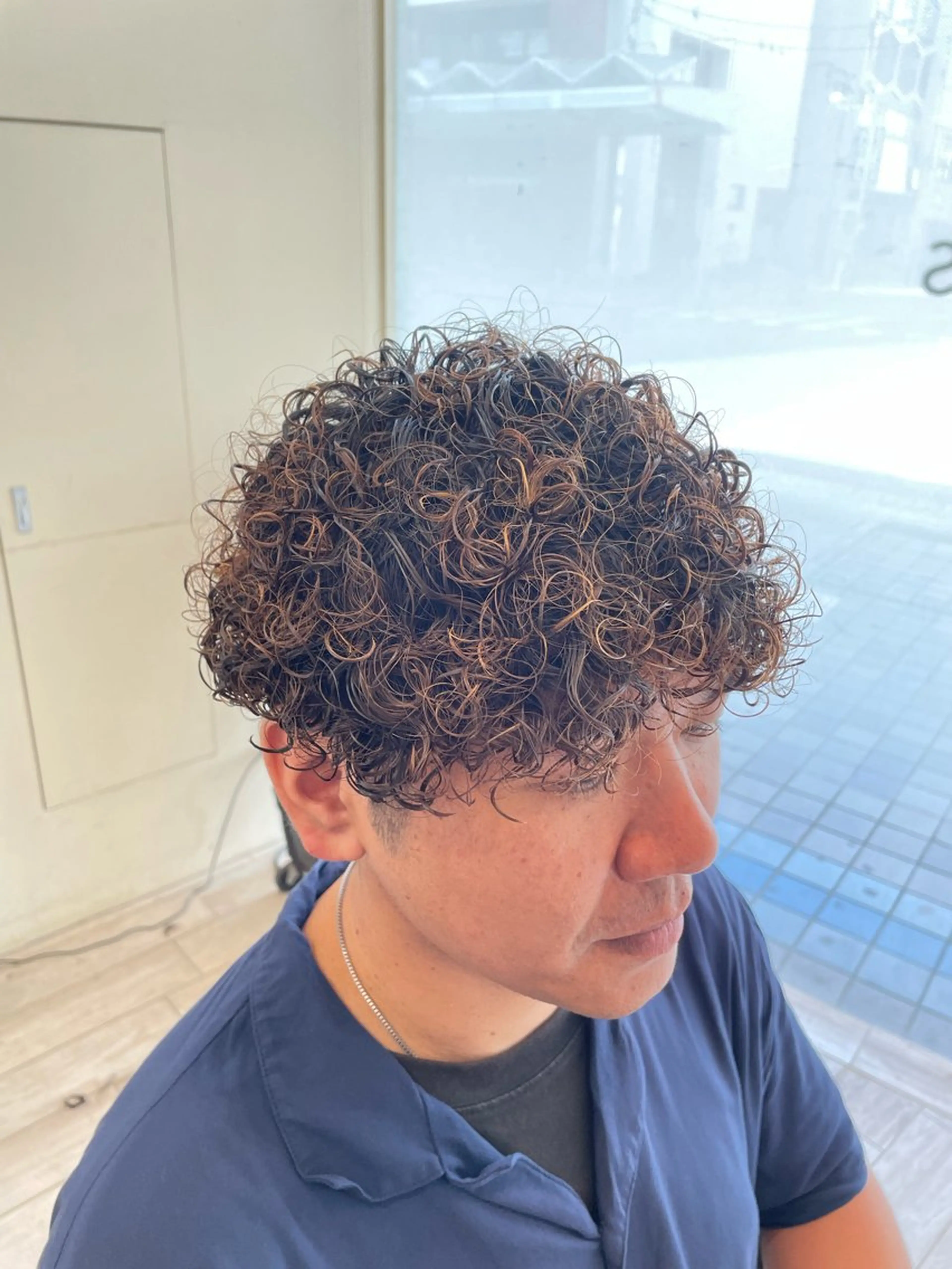 ショート パーマ メンズ メンズパーマ プードルパーマ プードルパーマ カット パーマ パーマ/フェード🔥 佐々木波人のヘアスタイル