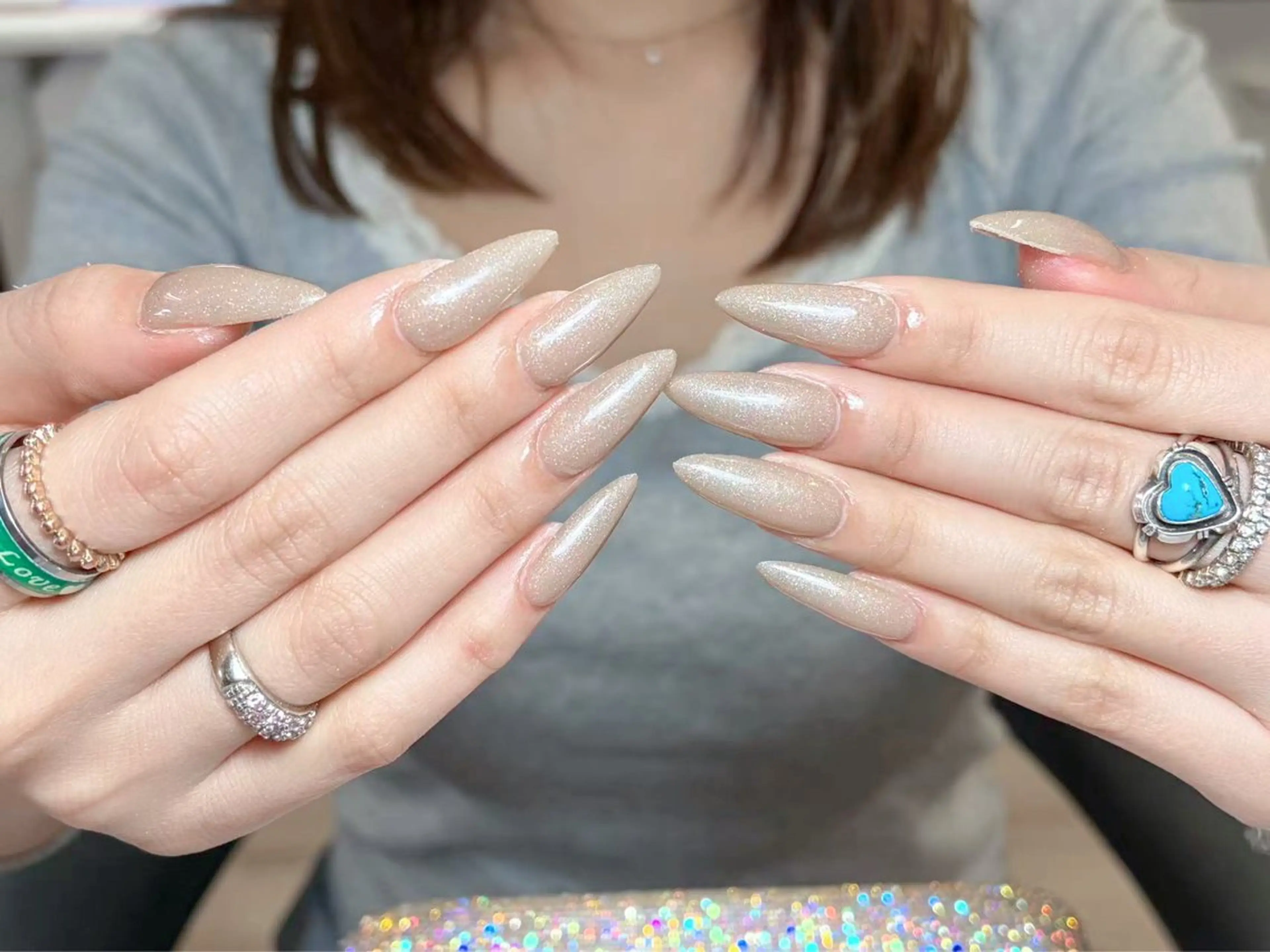 ネイル ハンドネイル 🍄Rina🍄 韓国風ネイルのネイルデザイン