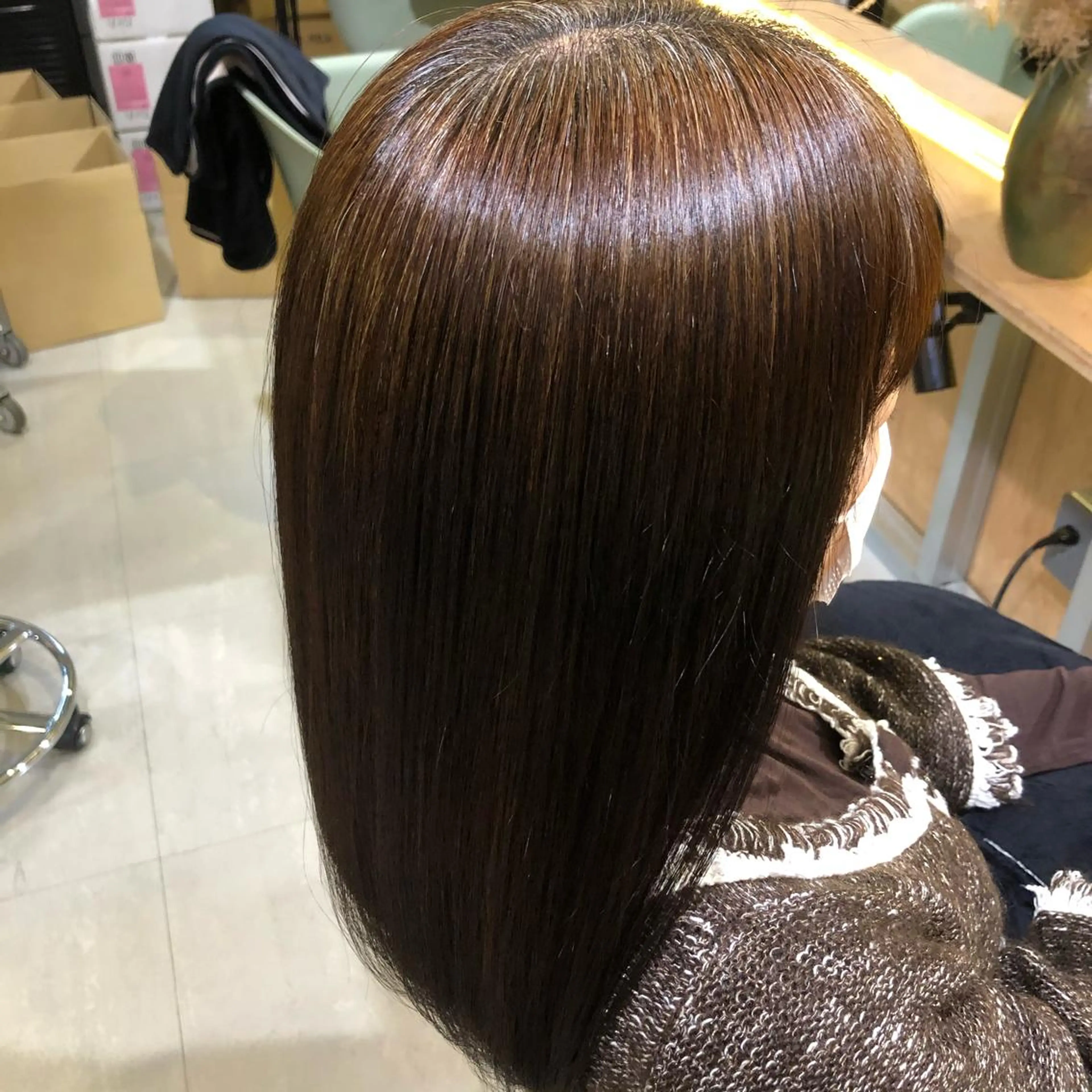 ミディアム 青木 ありさのヘアスタイル