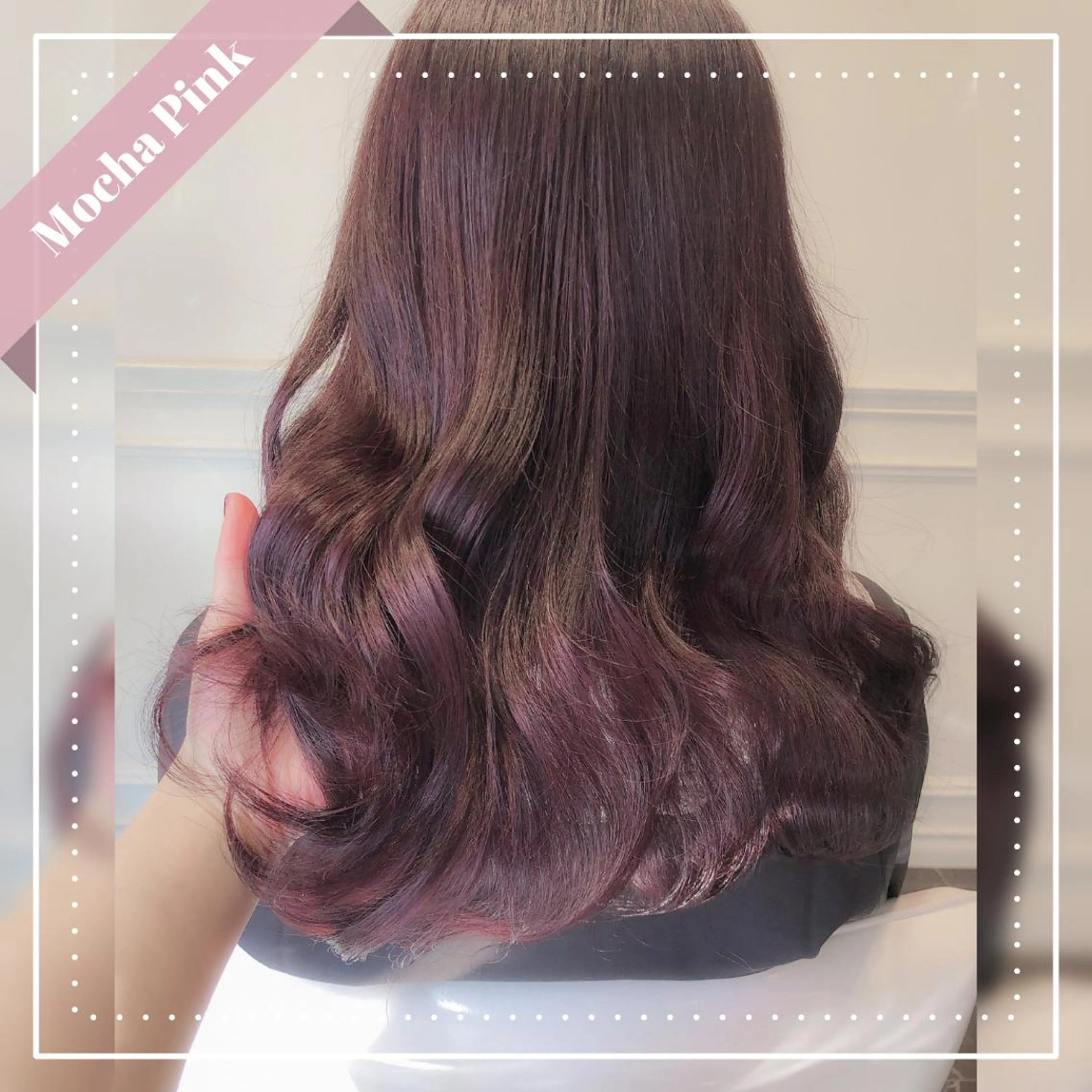 セミロング カラー ブリーチ ヘアカラー LOTTA CUCCI所属・miyu /トレンド カラー×艶髪のヘアスタイル