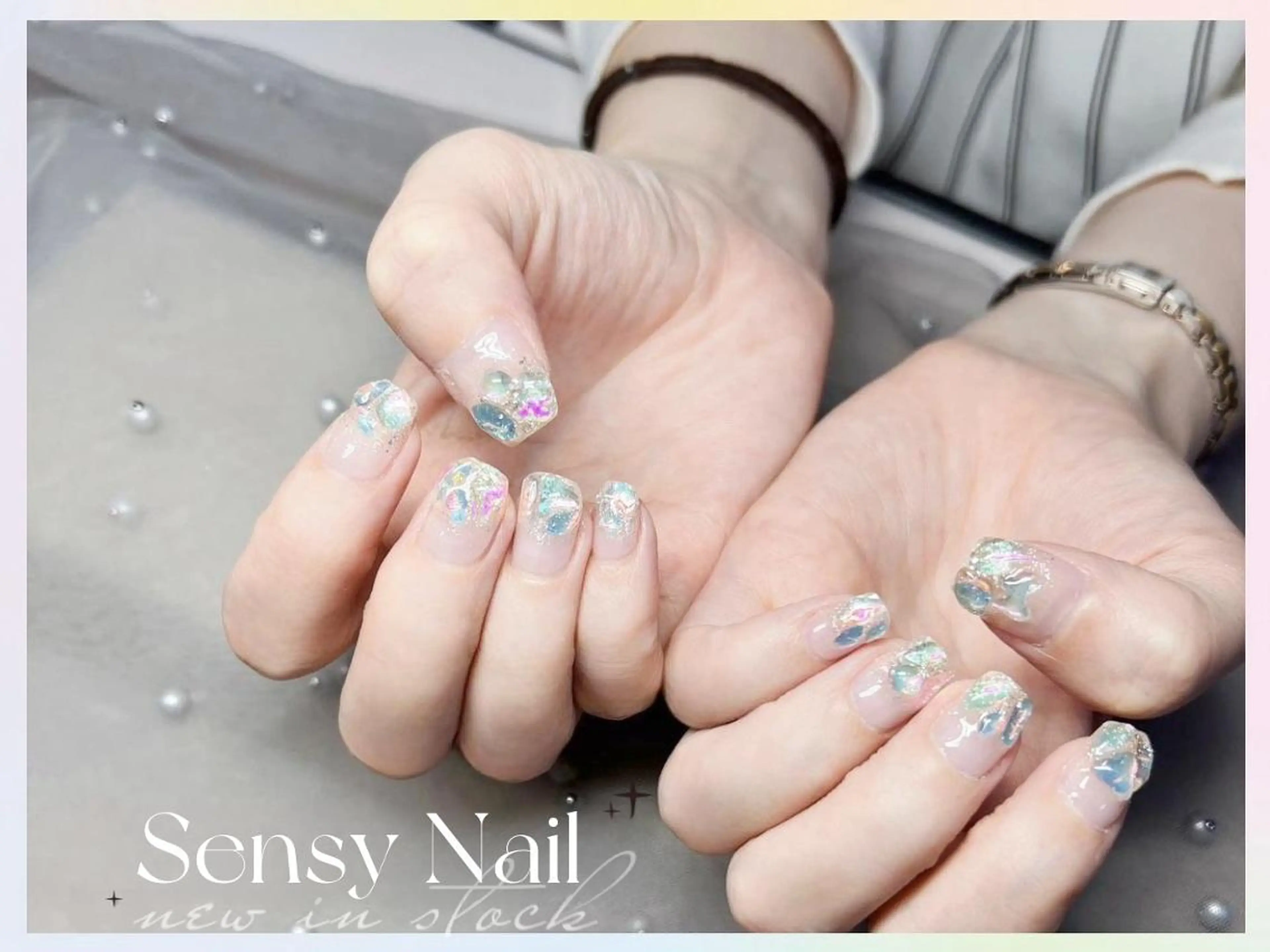 ネイル オーロラネイル ジェルネイル ソフトジェル Sensy ネイル専門店のネイルデザイン