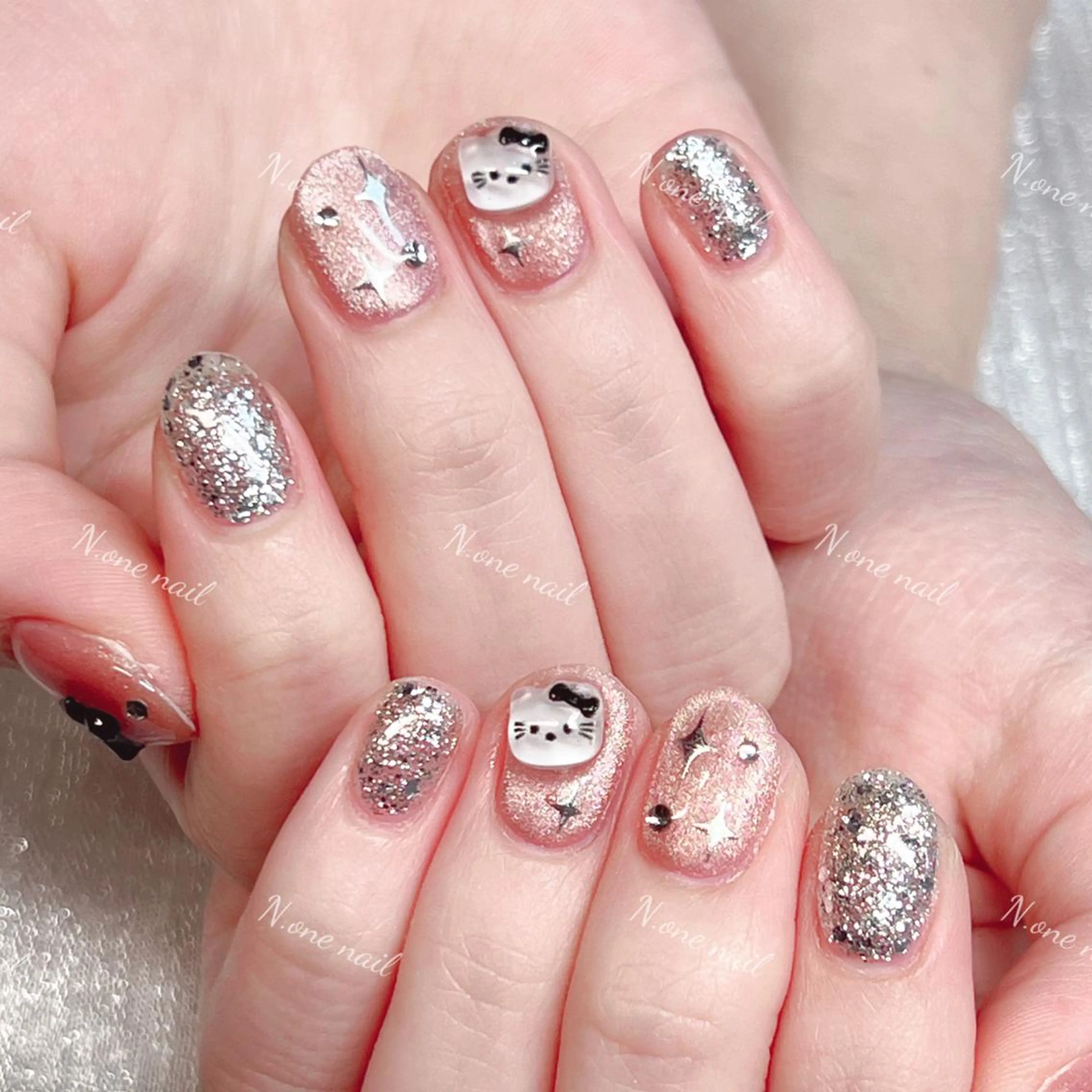 ネイル 長いだし/スカルプ/ パラシェルN.oneのネイルデザイン