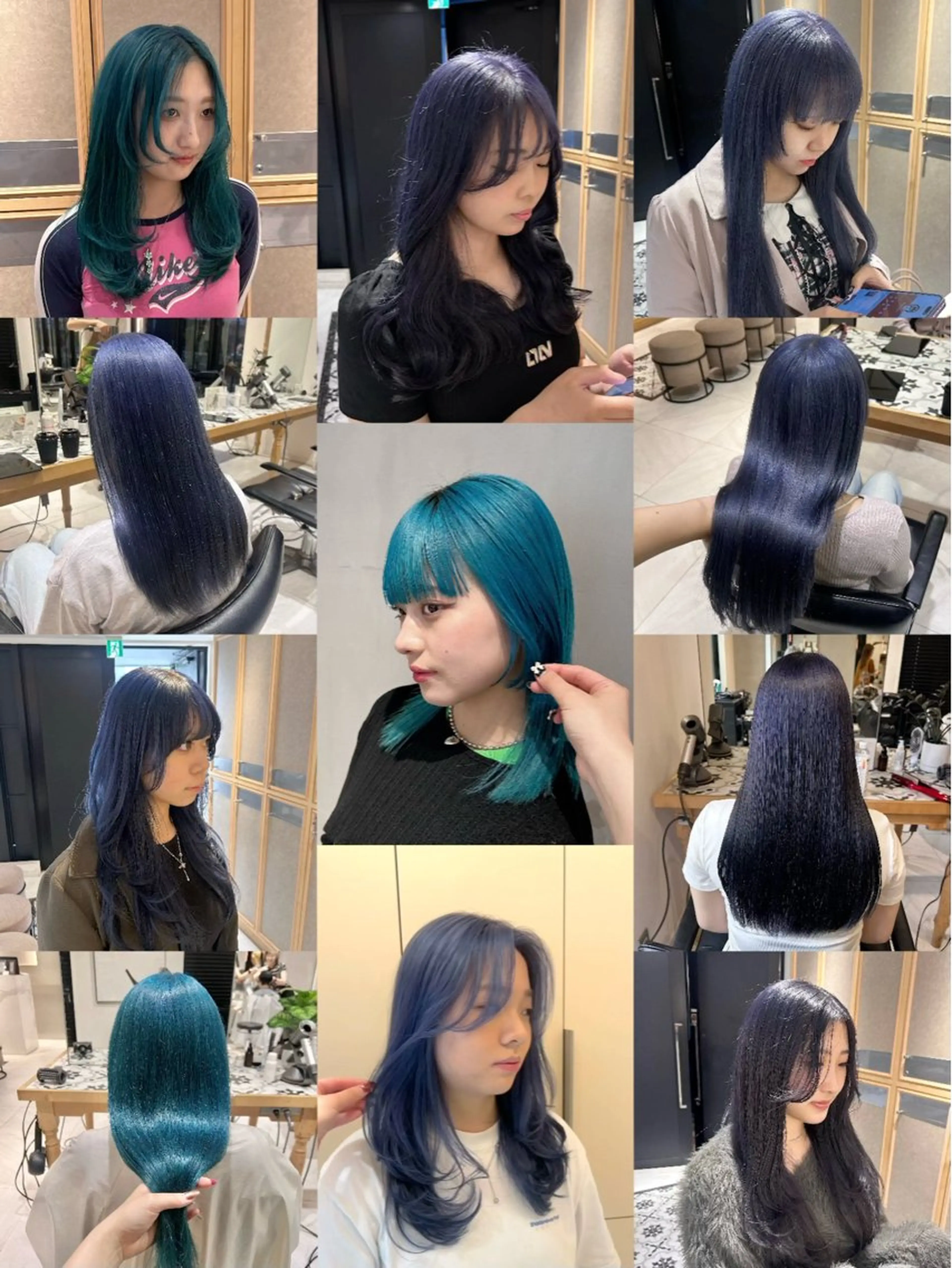 カラー ブルーカラー ヘアカラー トリートメント ヘッドスパ ヘアセット miko🪽地毛風/ ハイトーン/レイヤーのヘアスタイル