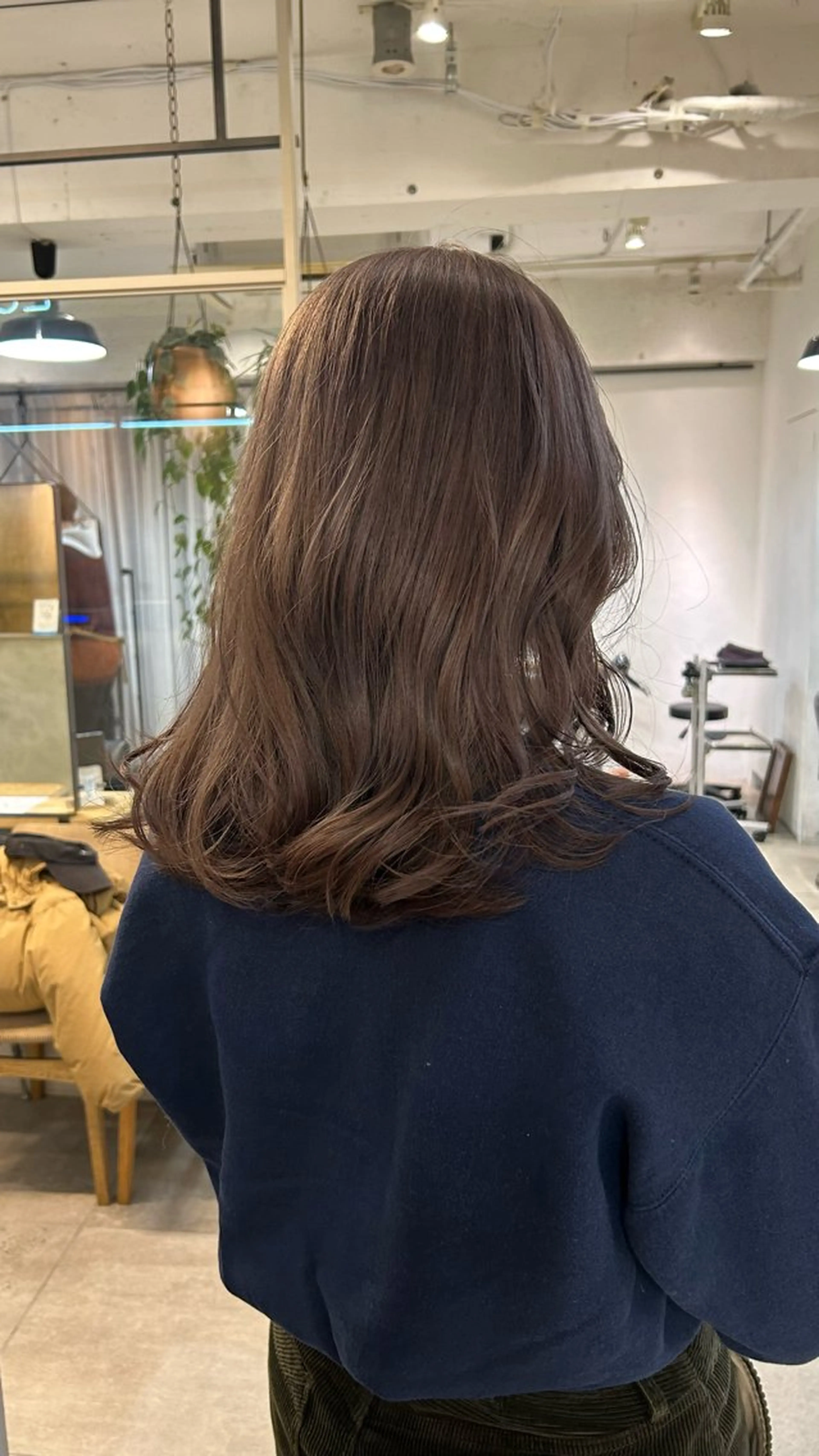 ミディアム カラー ヘアカラー トリートメント じゅわっと暖色カラー 🍊Moemiのヘアスタイル