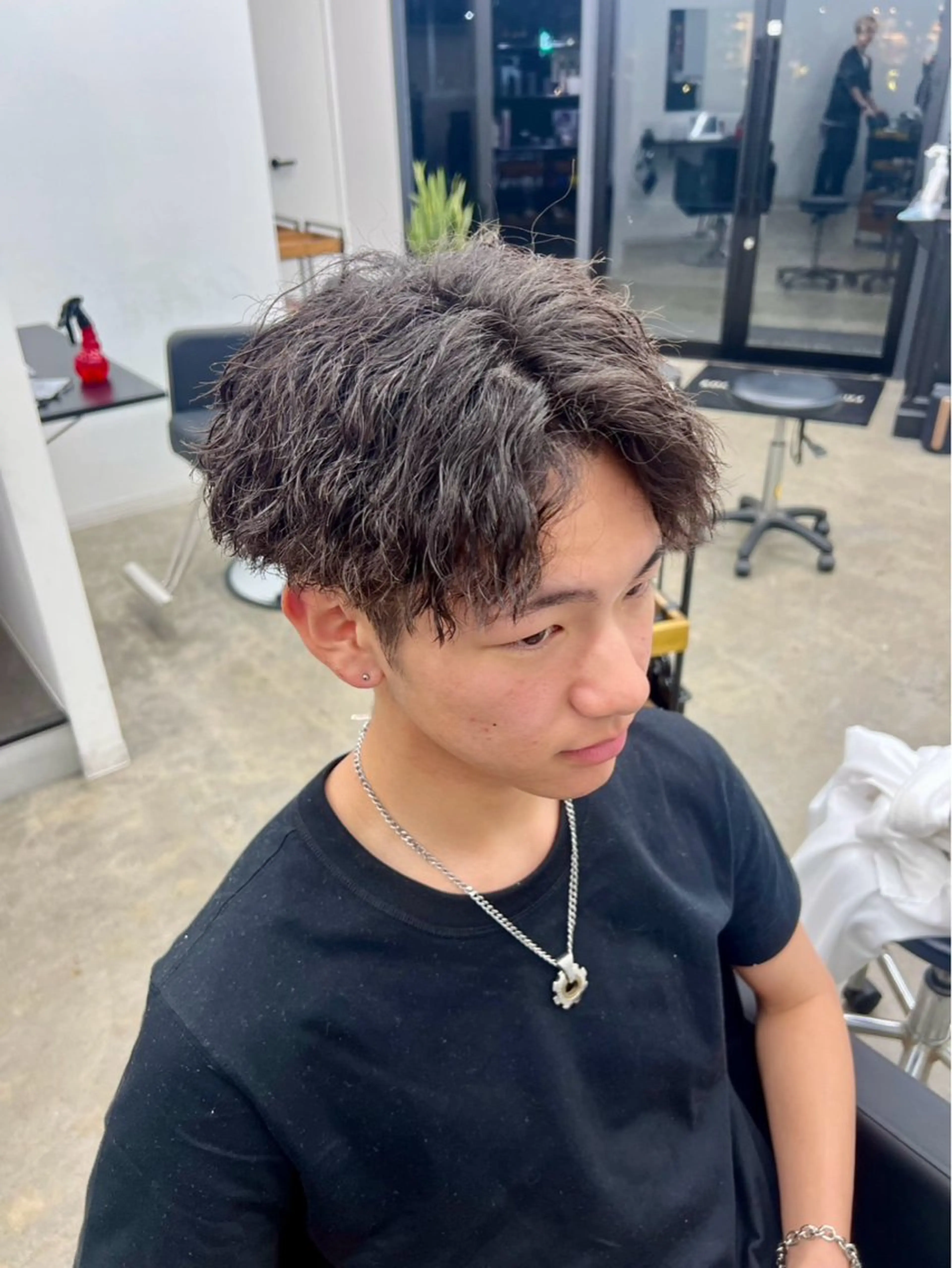 パーマ メンズ カット パーマ メンズ特化美容師 /真家雅樹🔥のヘアスタイル