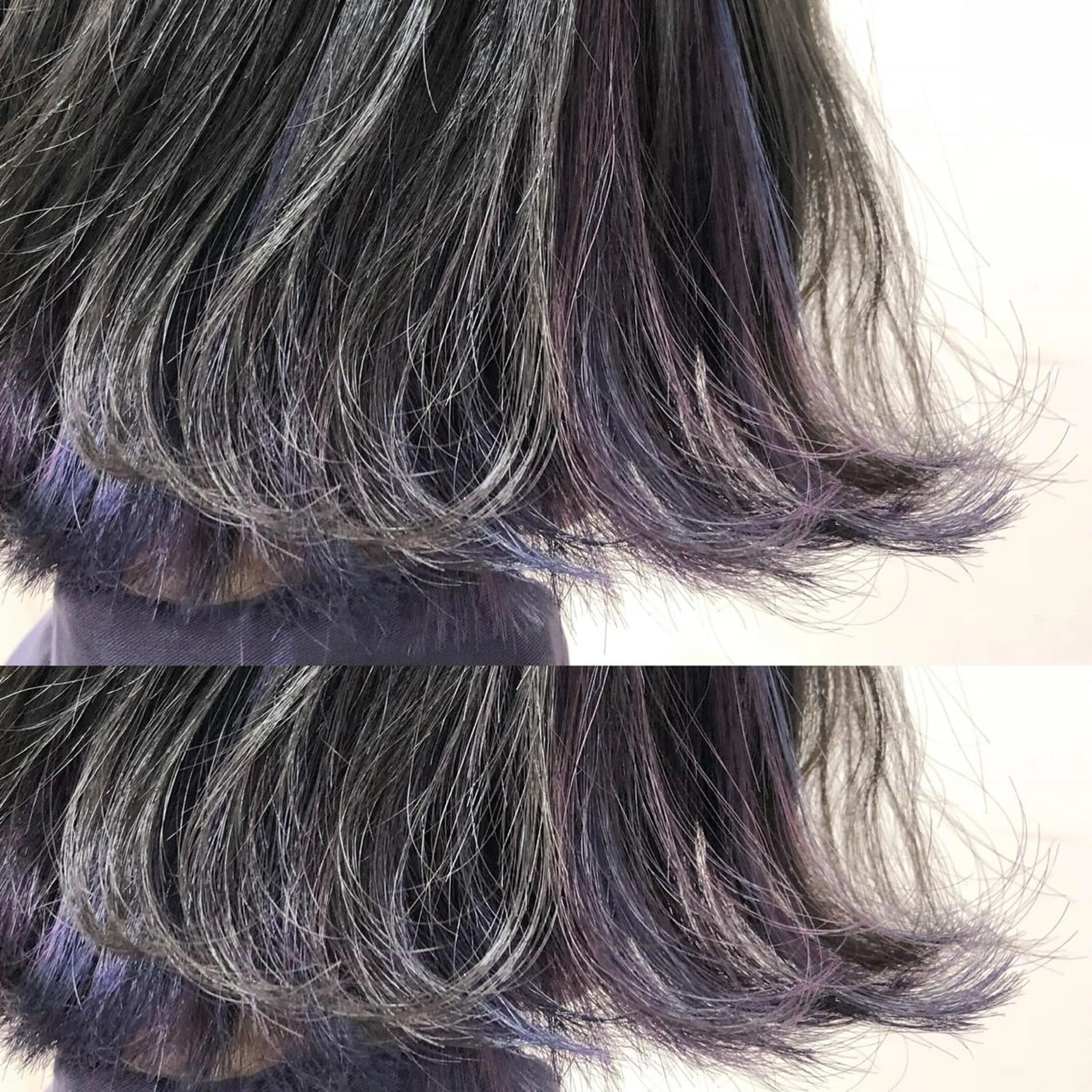 ショート パープルカラー カット ヘアカラー 上川 開生のヘアスタイル