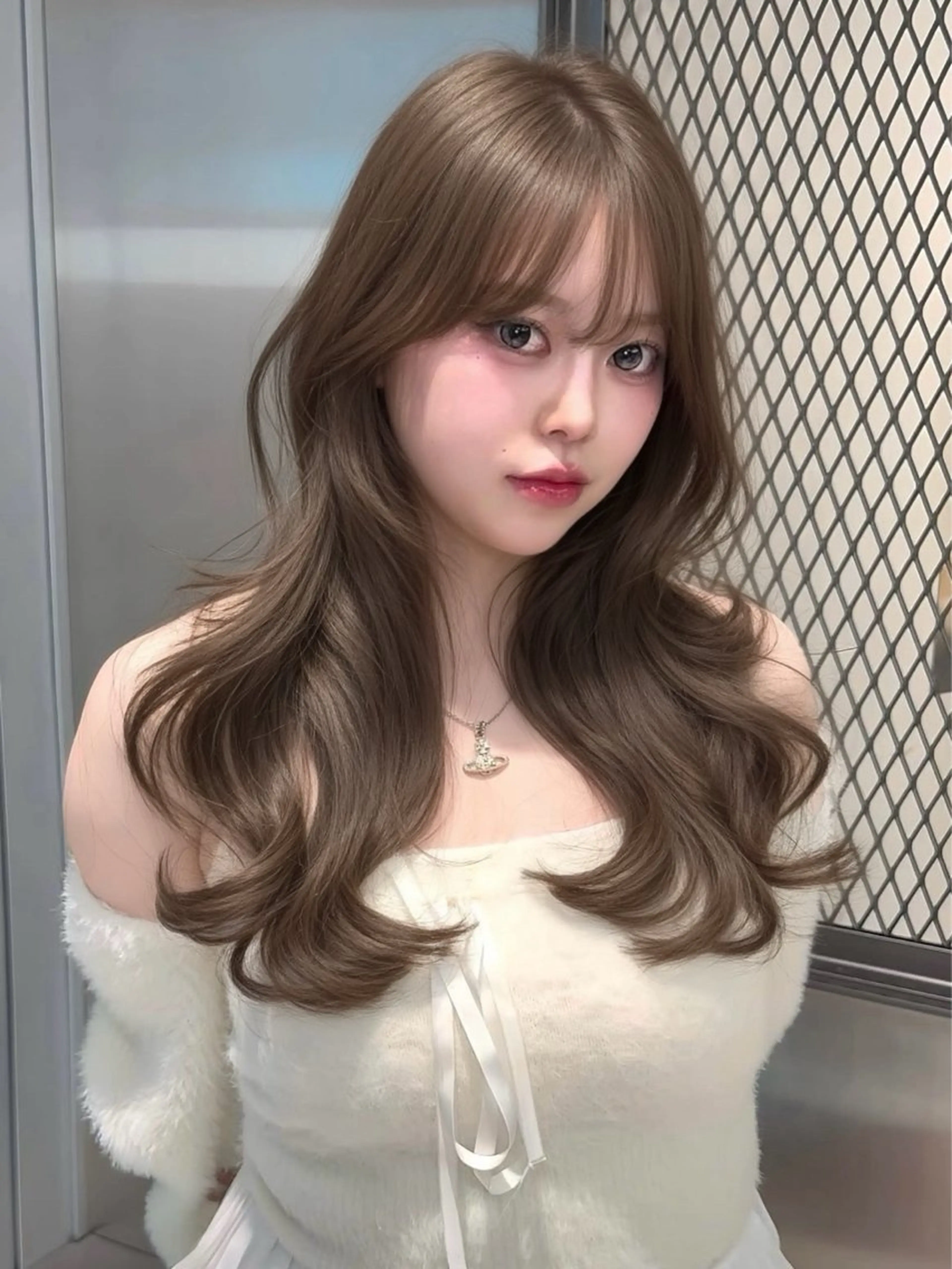 ミディアム カラー ヘアカラー トリートメント Lond mare レイヤーカット/韓国のヘアスタイル