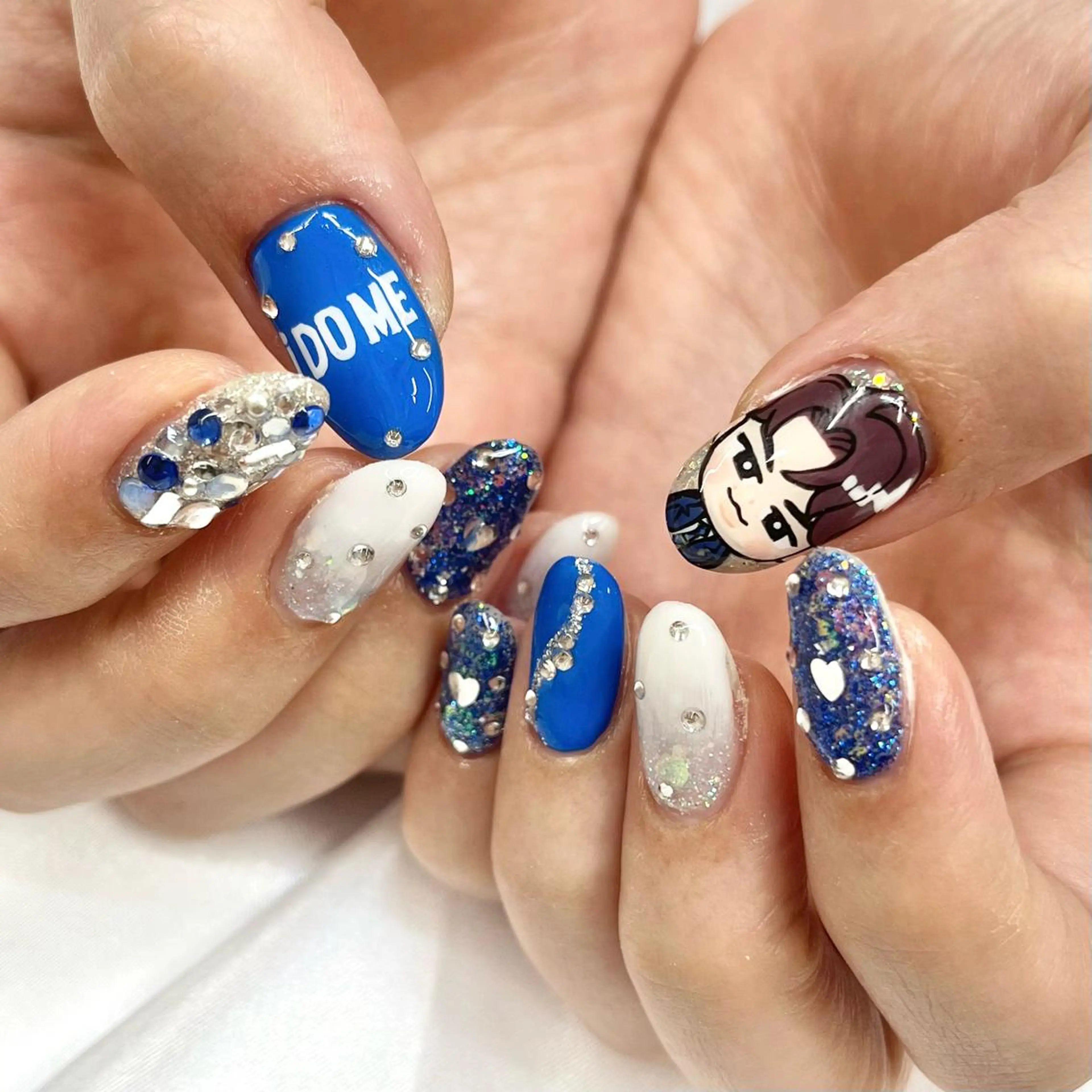 ミディアム ネイル ハンドネイル 池袋痛ネイル Nok. 渡辺のネイルデザイン