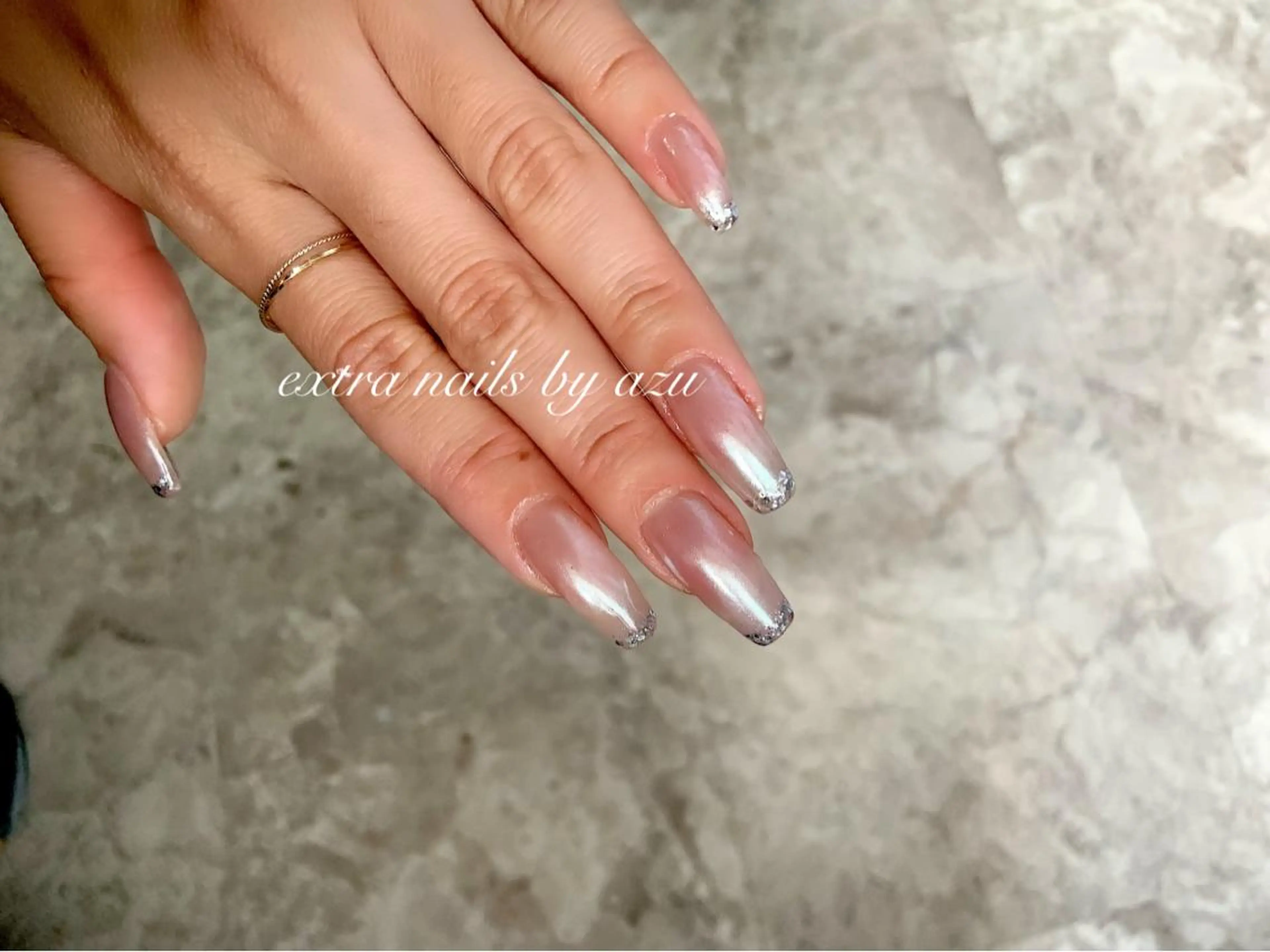 ネイル オーロラネイル ハンドネイル extranails ／lemellaのネイルデザイン