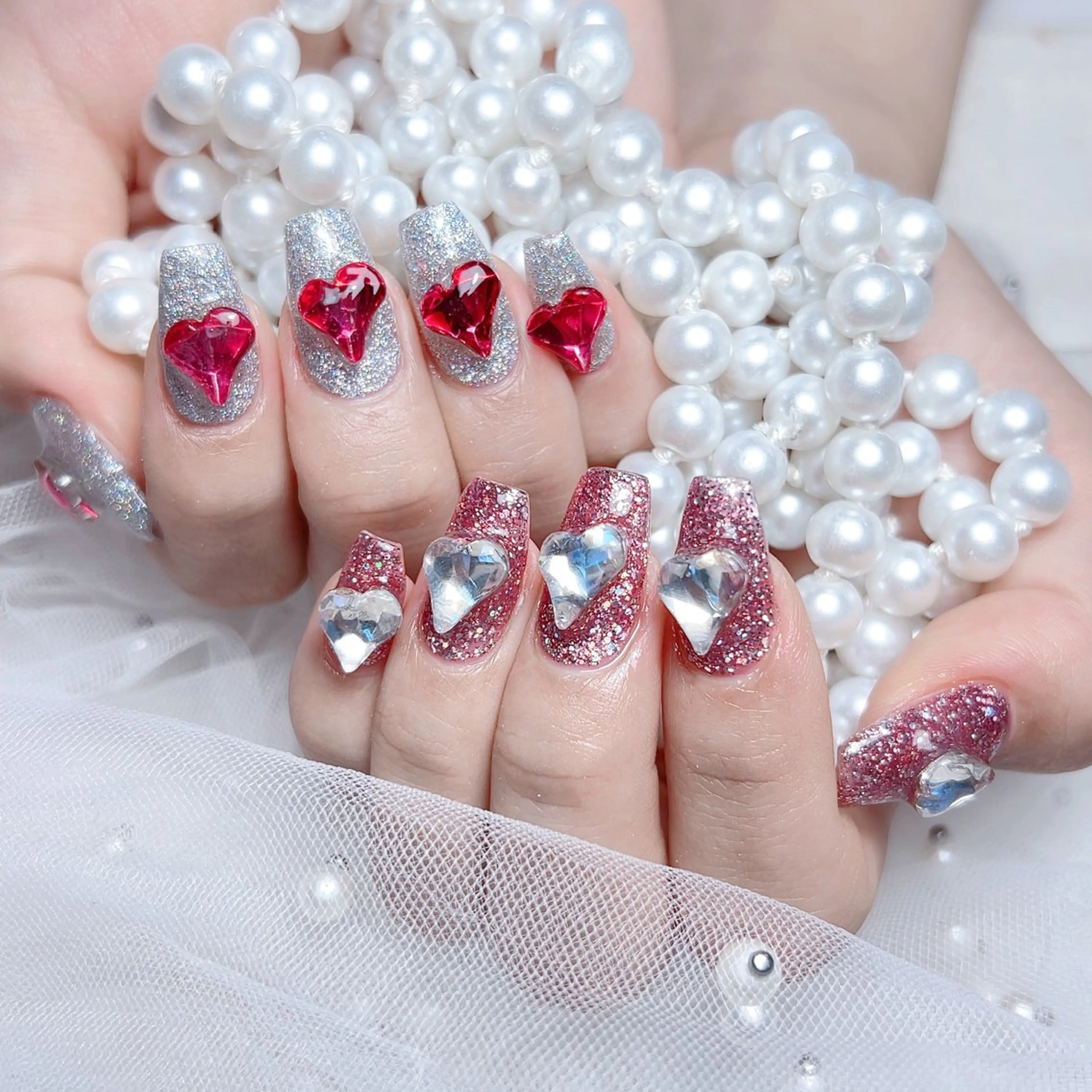 ネイル ハンドネイル M🌷nail 長さだし専門店のネイルデザイン