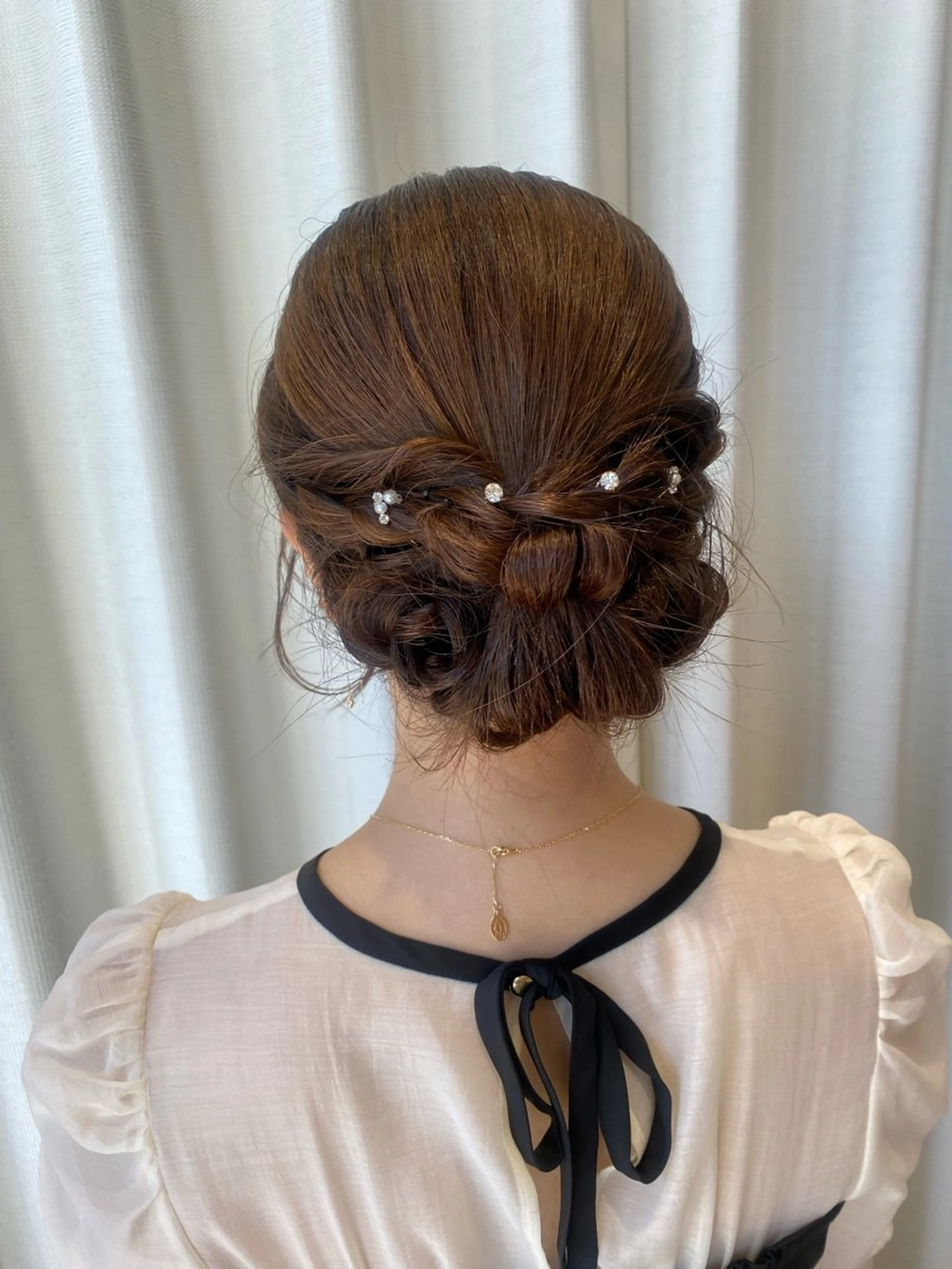 セミロング ヘアアレンジ 増井 彩乃のヘアスタイル