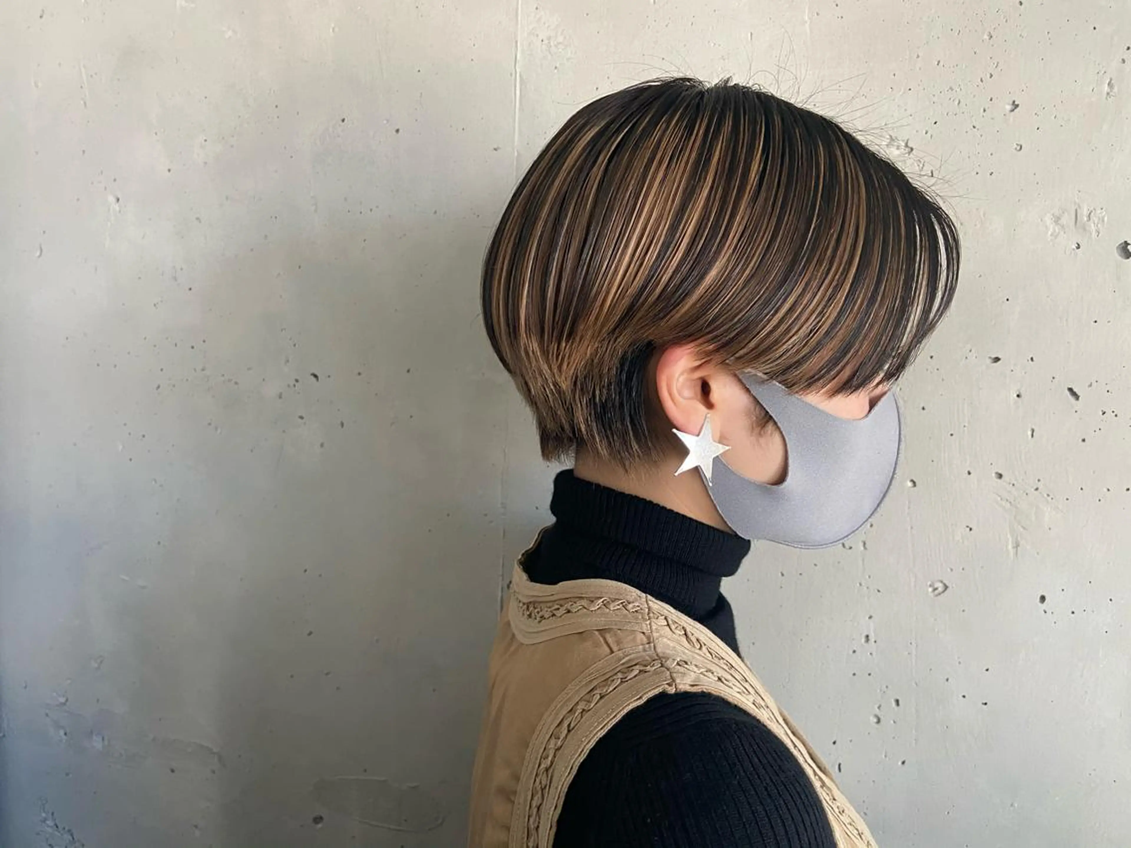 ショート カラー デザインカラー なかまみさと 🌼極上ヘッドスパのヘアスタイル