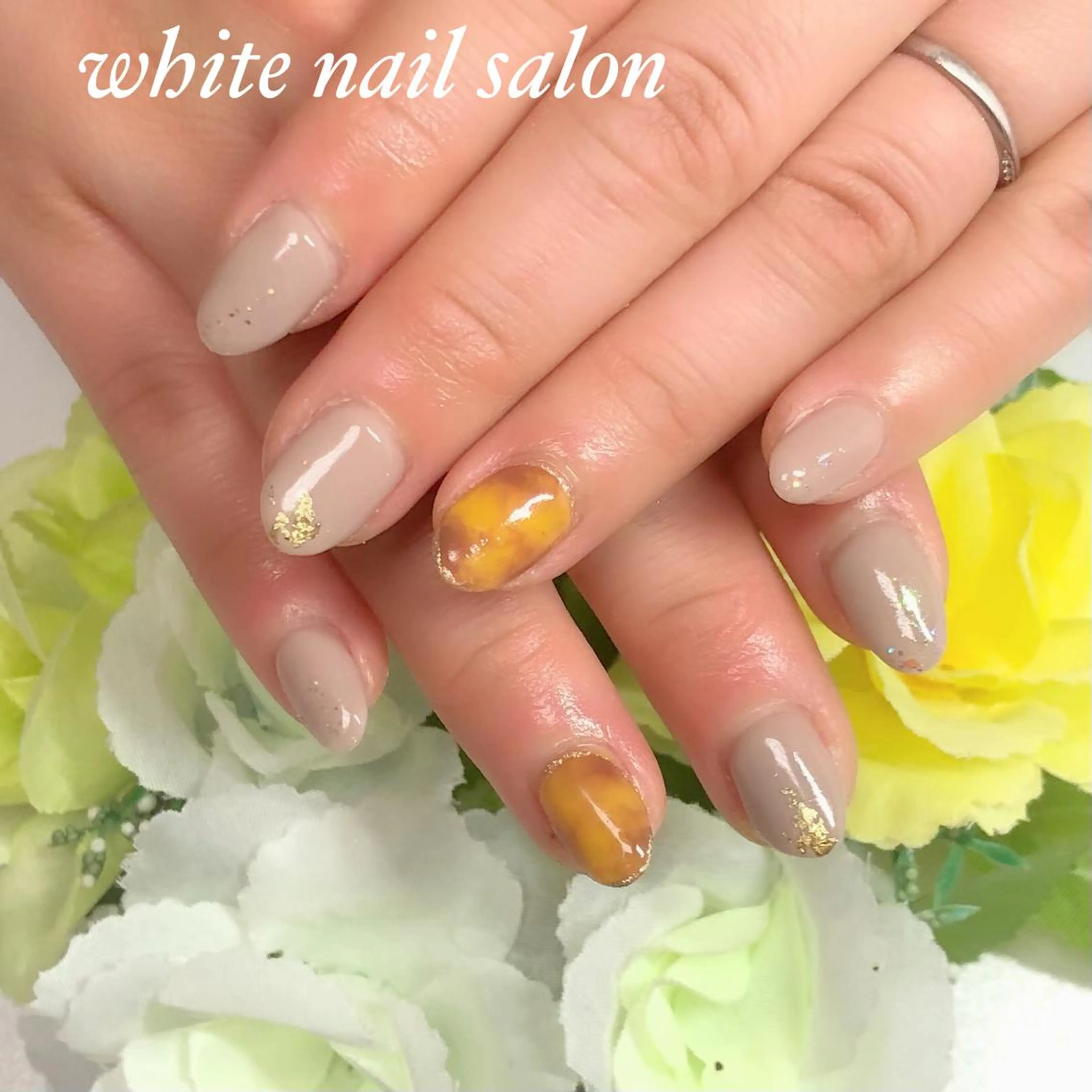 ネイル アートネイル フレンチネイル ジェルネイル ハードジェル 持ち込み ハンドネイル white nail salonのネイルデザイン
